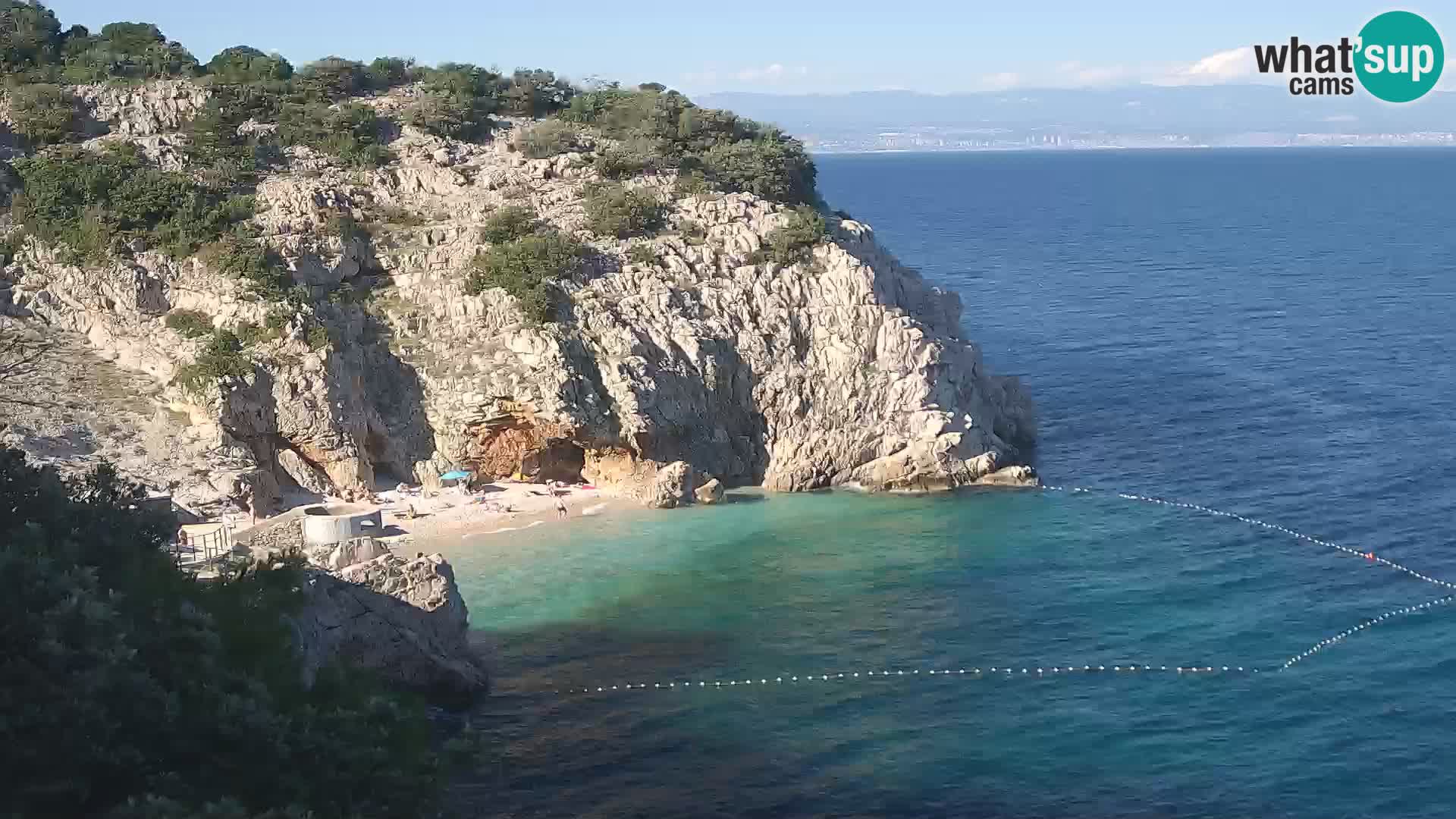 Webcam Bersezio spiaggia – Draga di Moschiena – Croazia