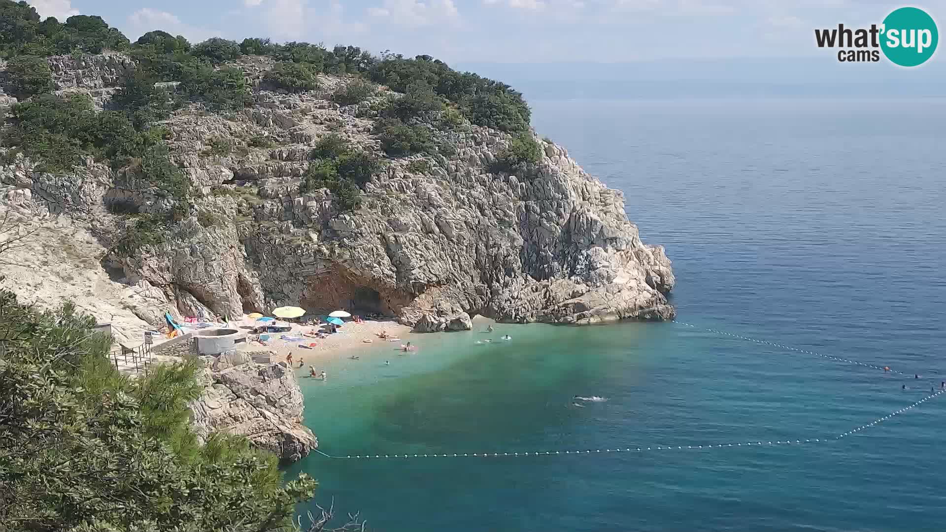 Web kamera plaže Brseč – Mošćenička Draga – Hrvatska