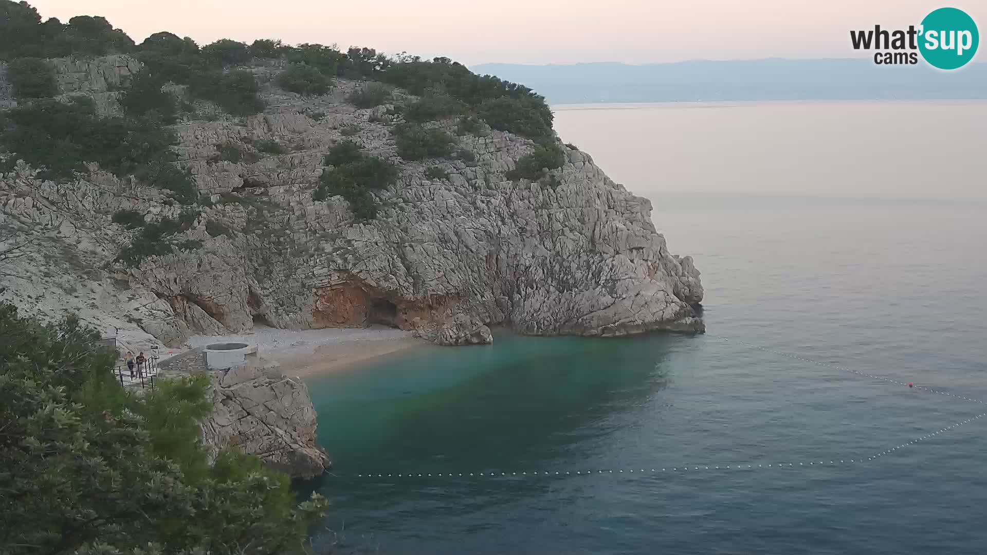 Cámara web de la playa de Brseč en Mošćenička Draga, Croacia