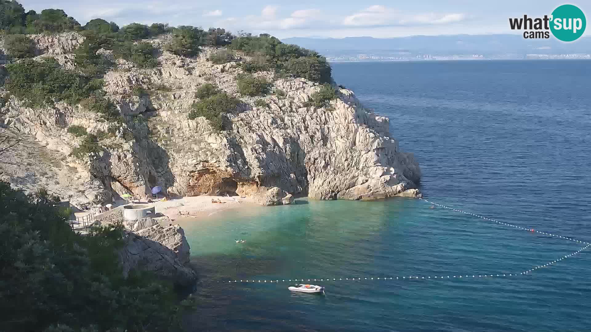 Webcam Brseč Strand – Mošćenička Draga – Kroatien