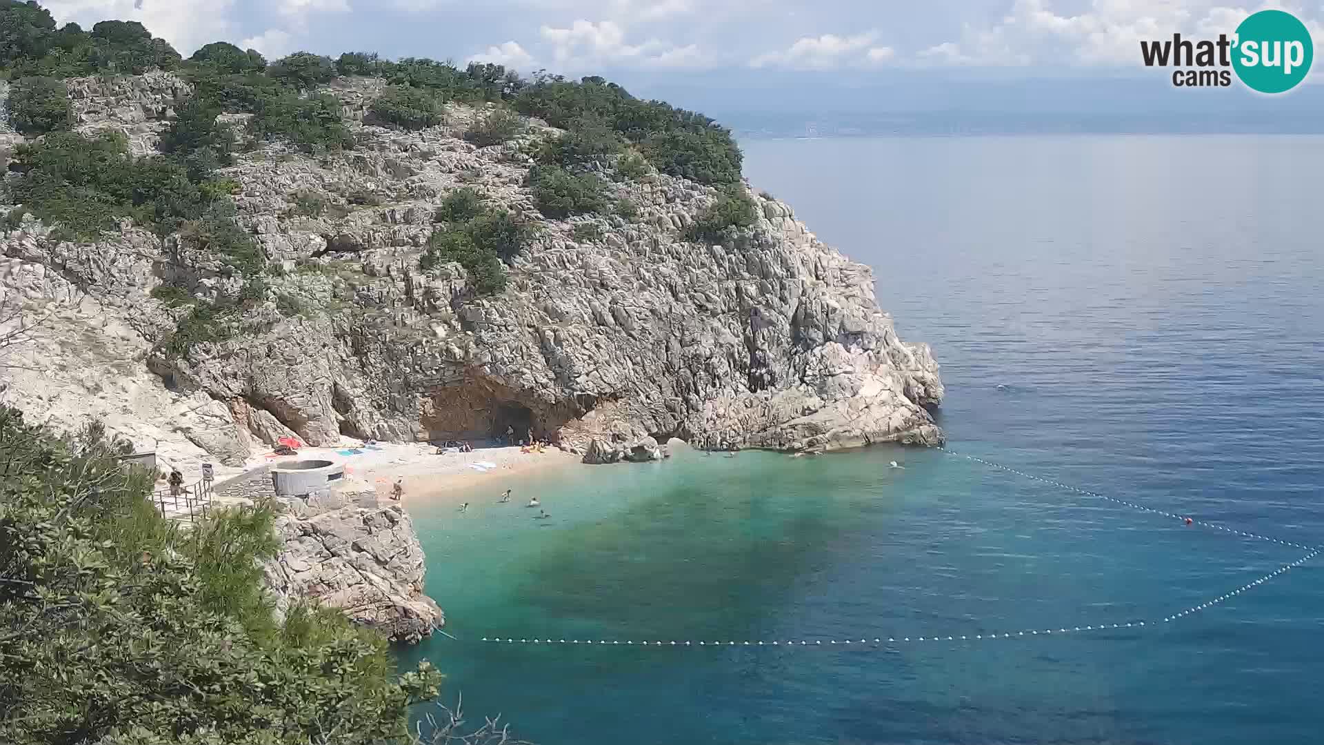 Webcam Brseč beach – Mošćenička Draga – Croatia