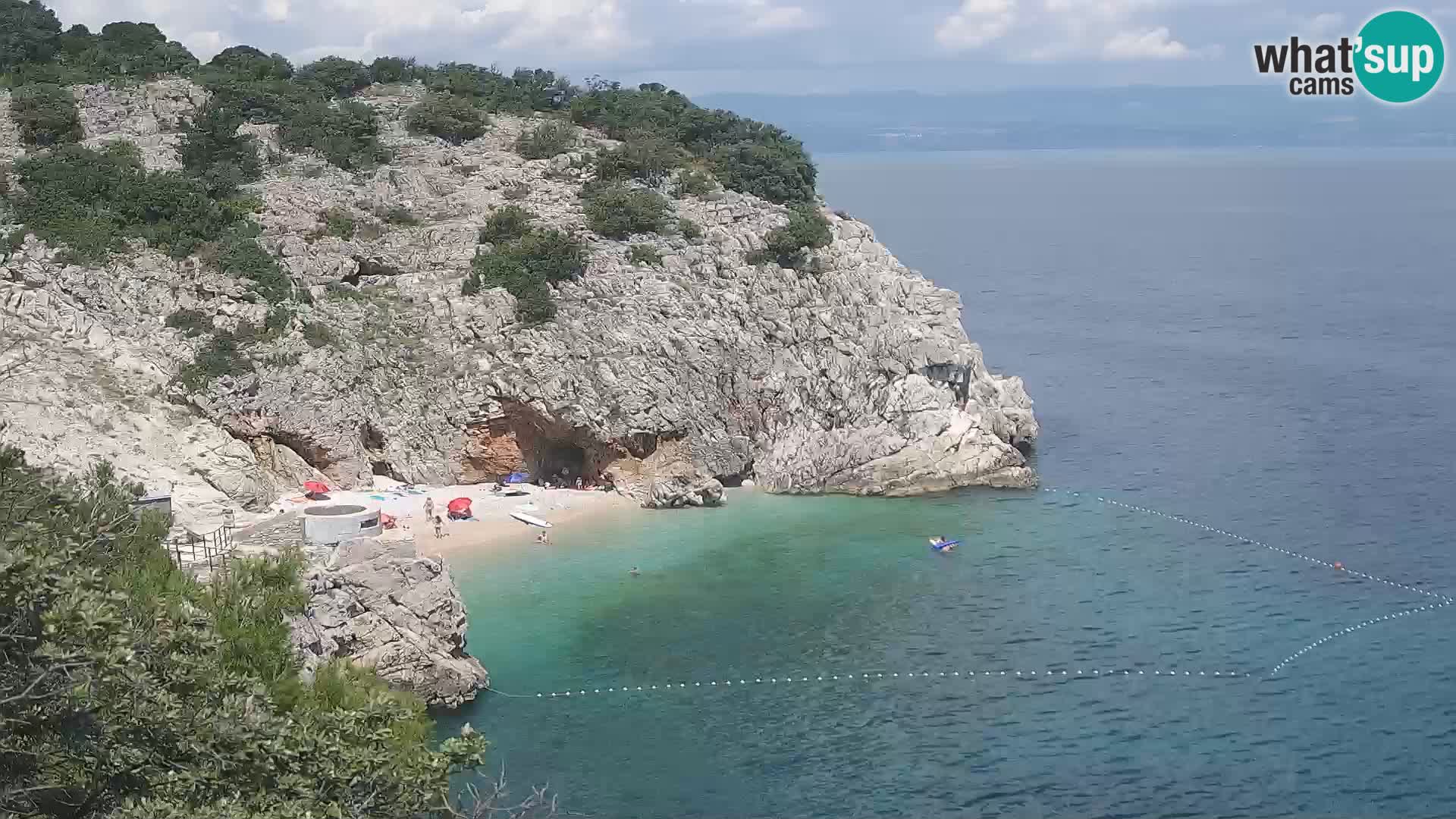 Webcam Brseč Strand – Mošćenička Draga – Kroatien