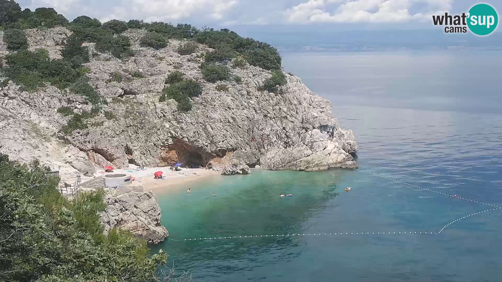 Webcam Brseč beach – Mošćenička Draga – Croatia