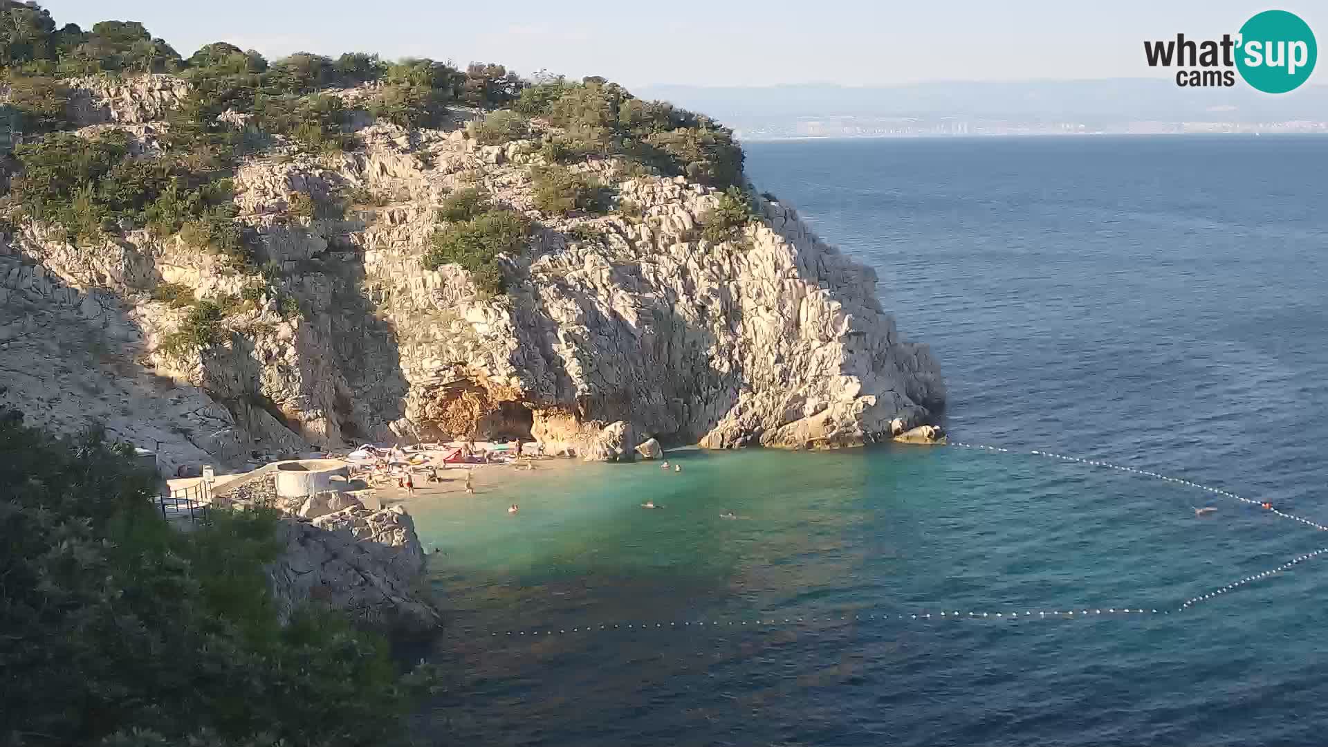 Web kamera plaže Brseč – Mošćenička Draga – Hrvatska
