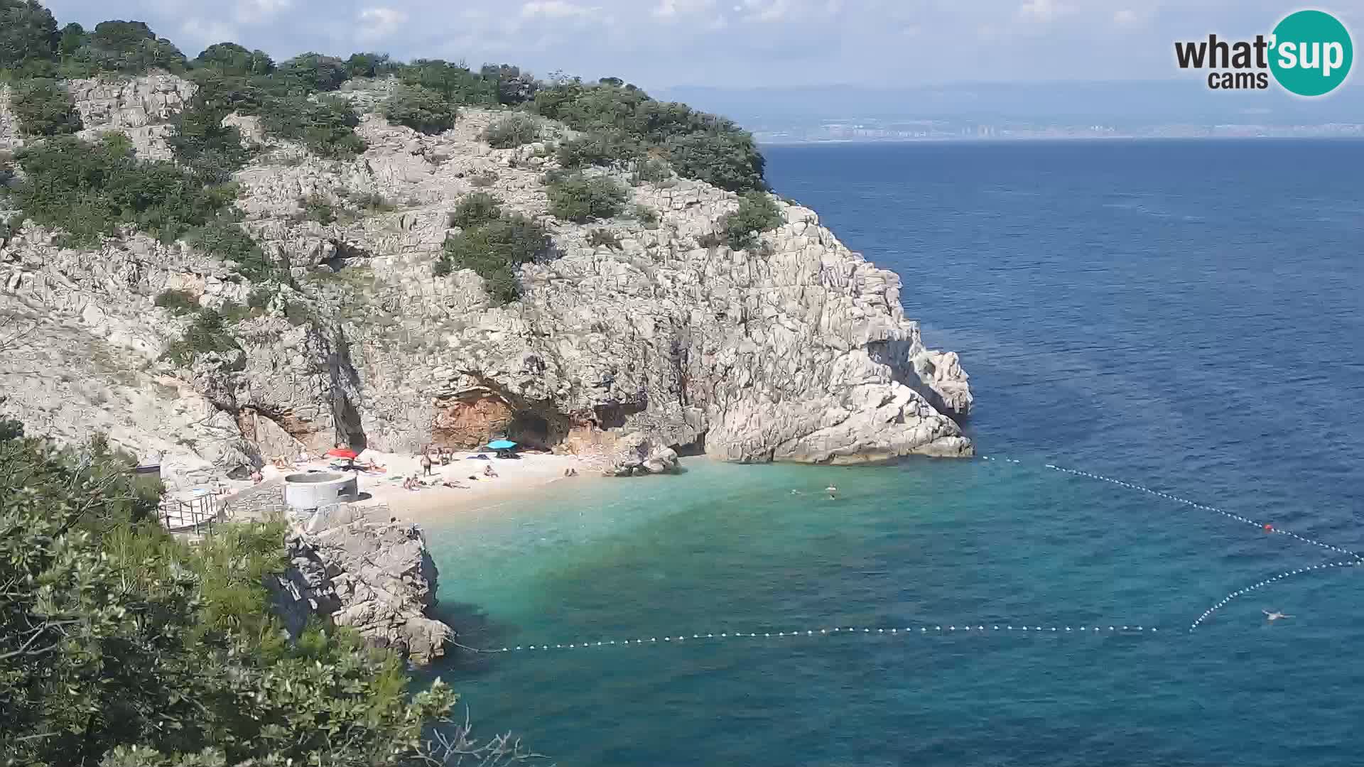 Web kamera plaže Brseč – Mošćenička Draga – Hrvatska