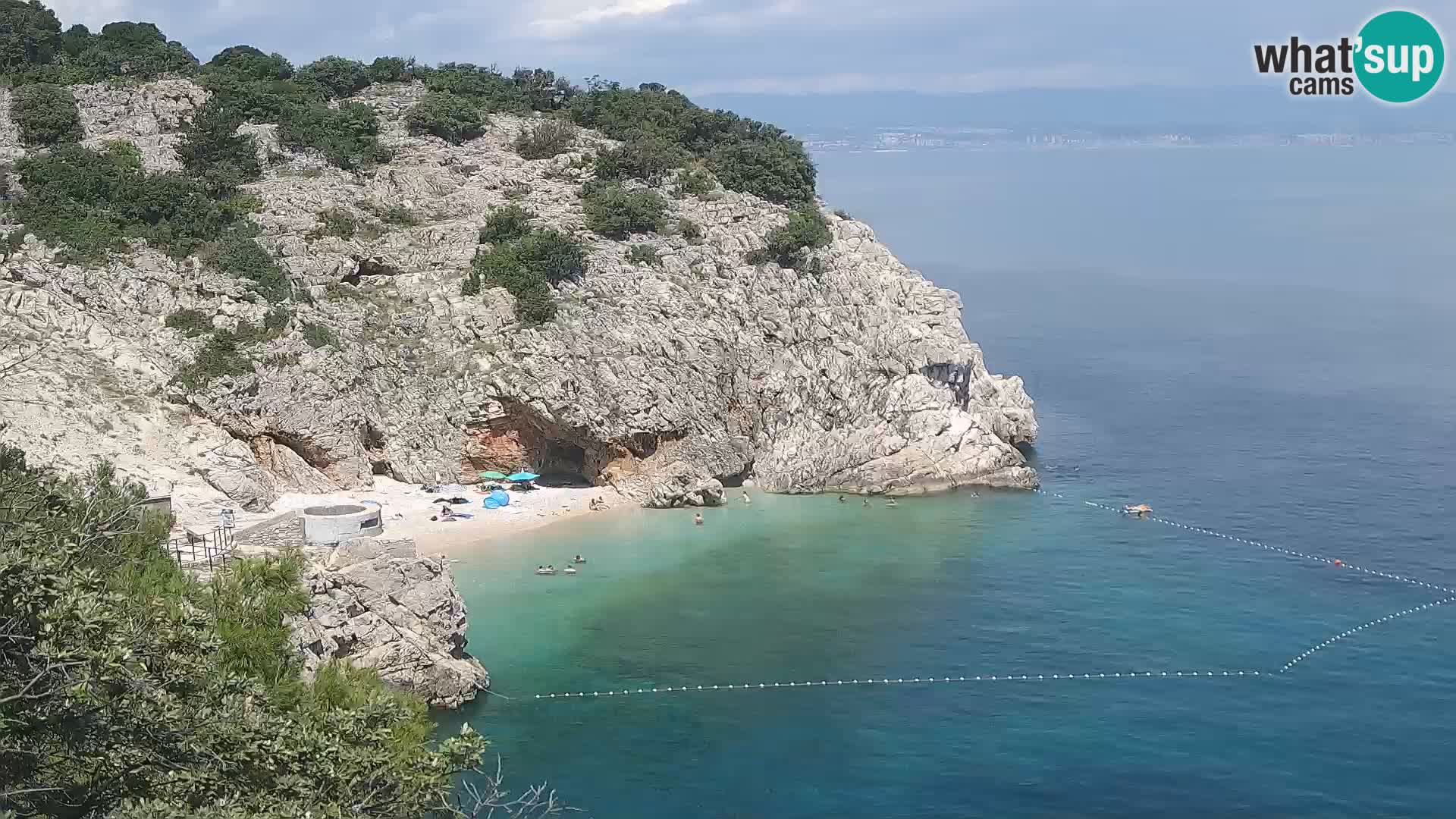 Webcam Brseč beach – Mošćenička Draga – Croatia