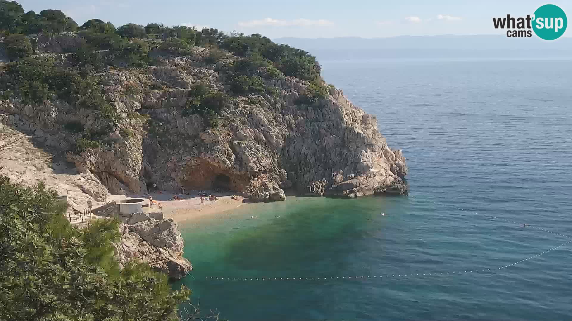 Webcam Brseč beach – Mošćenička Draga – Croatia