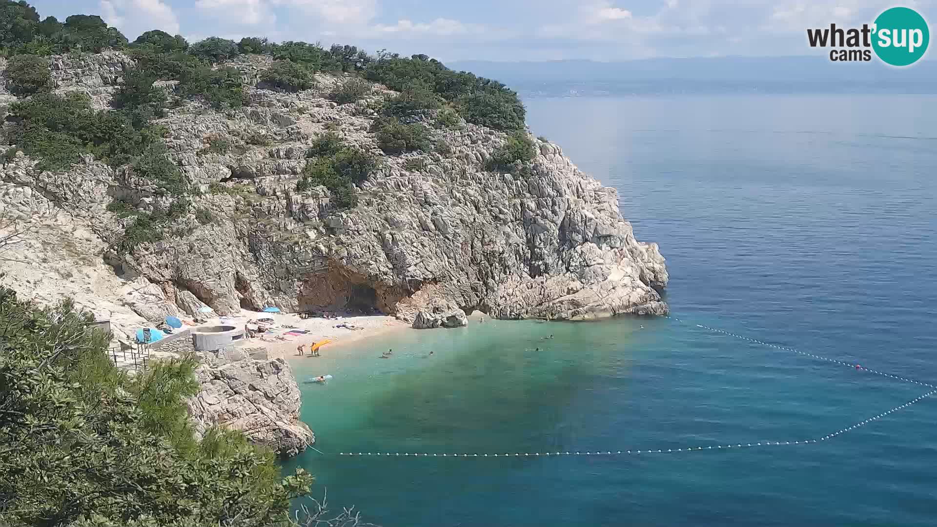 Webcam Brseč beach – Mošćenička Draga – Croatia