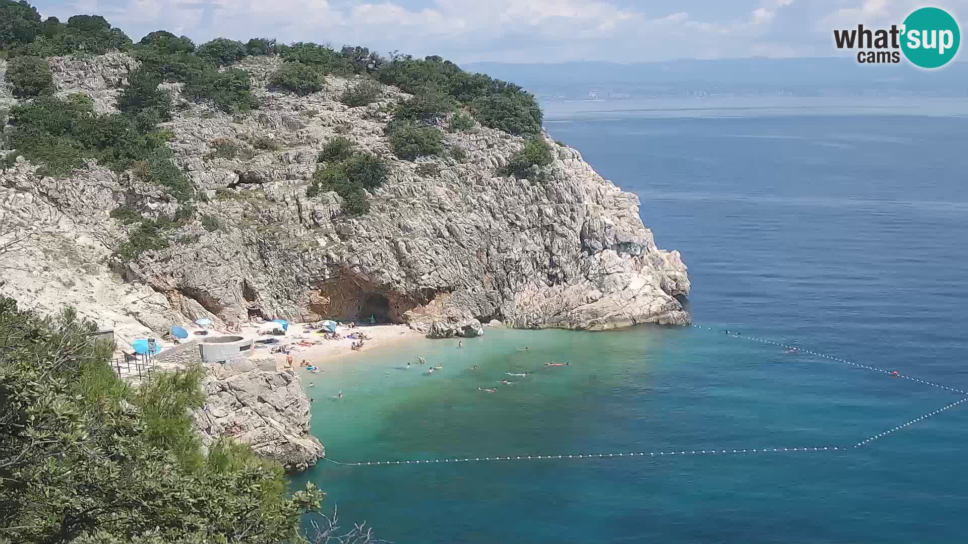 Webcam Brseč Strand – Mošćenička Draga – Kroatien