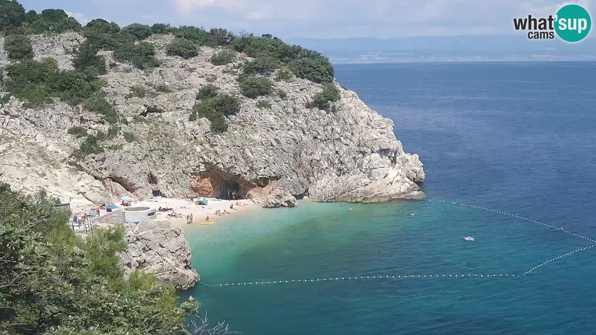 Webcam Brseč beach – Mošćenička Draga – Croatia