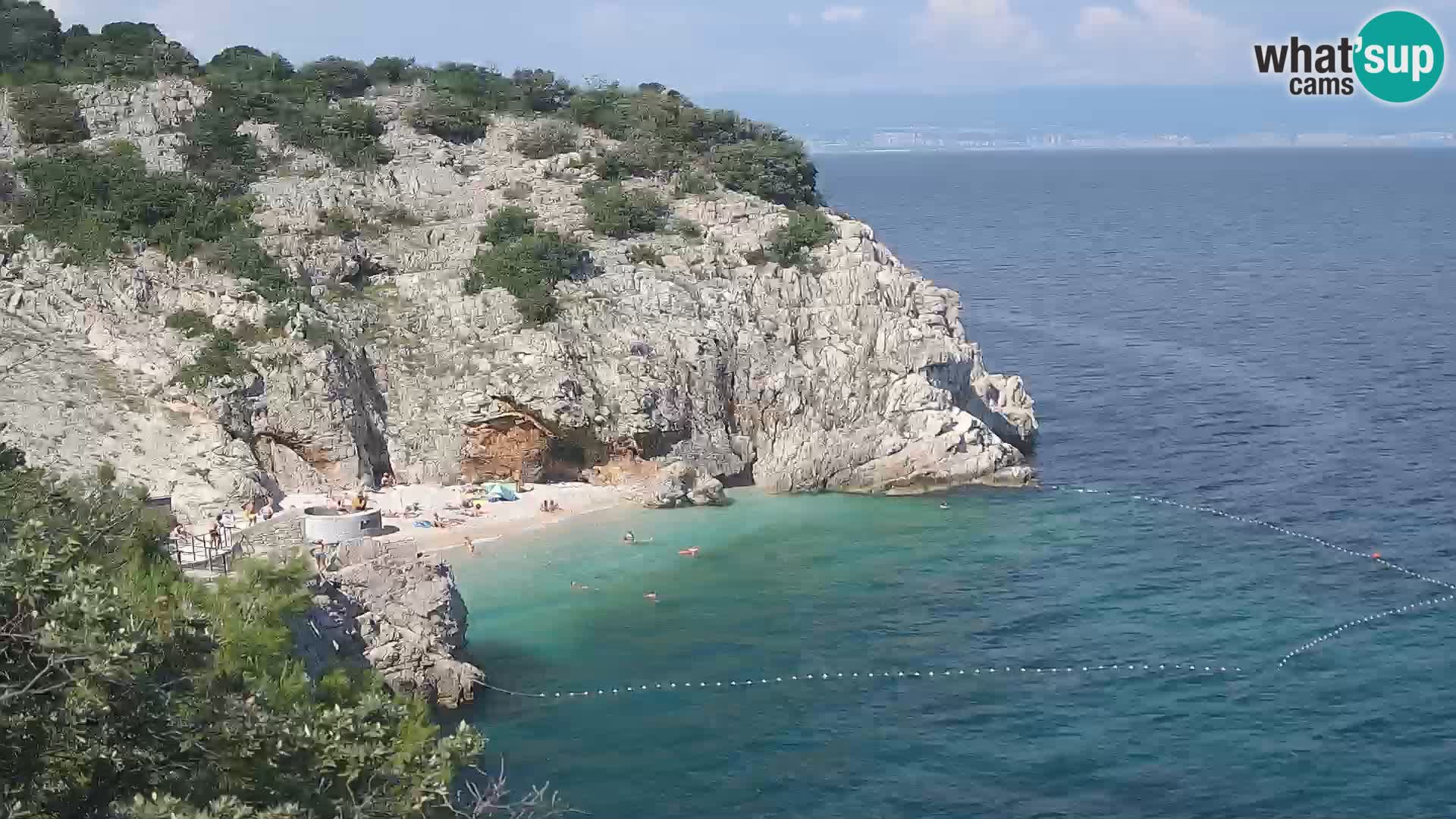 Webcam Bersezio spiaggia – Draga di Moschiena – Croazia