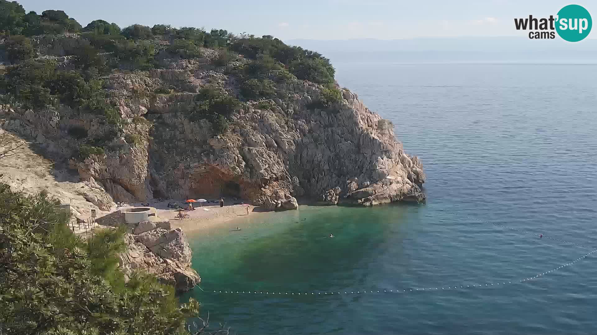 Webcam Brseč beach – Mošćenička Draga – Croatia