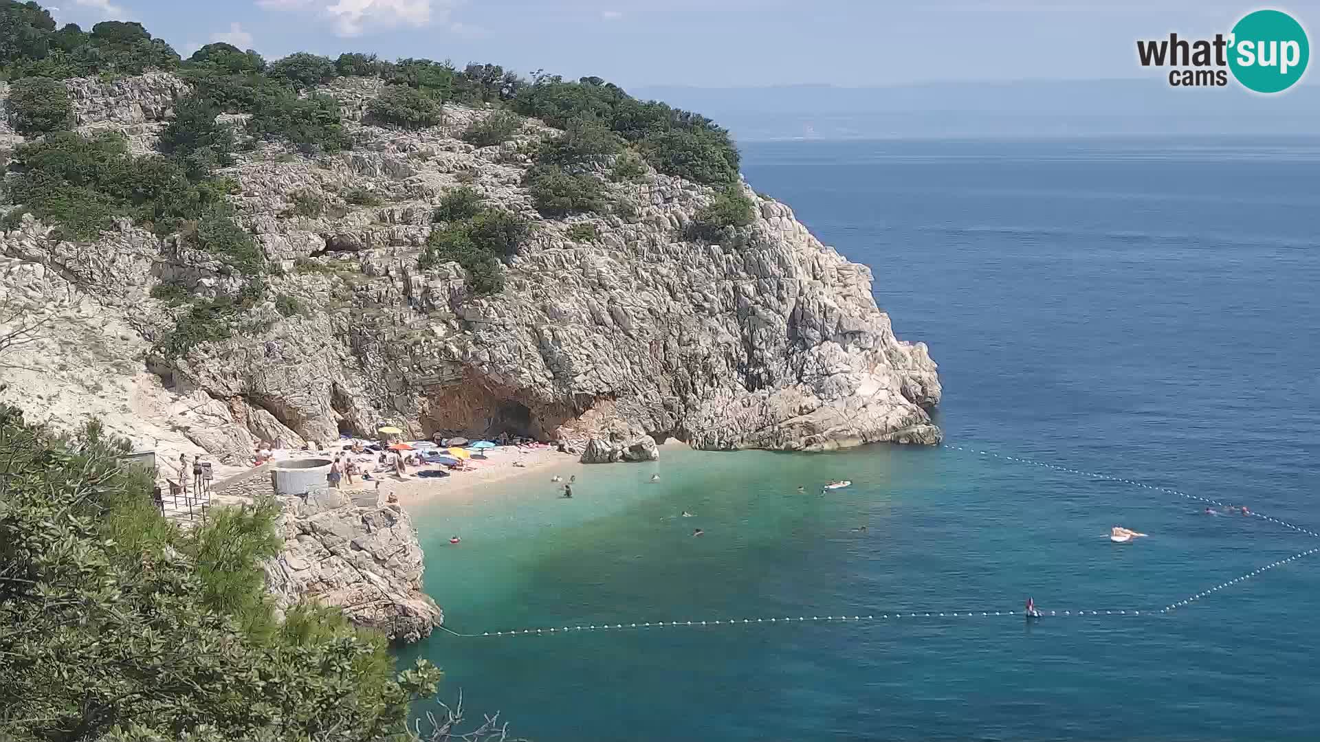 Webcam Brseč Strand – Mošćenička Draga – Kroatien