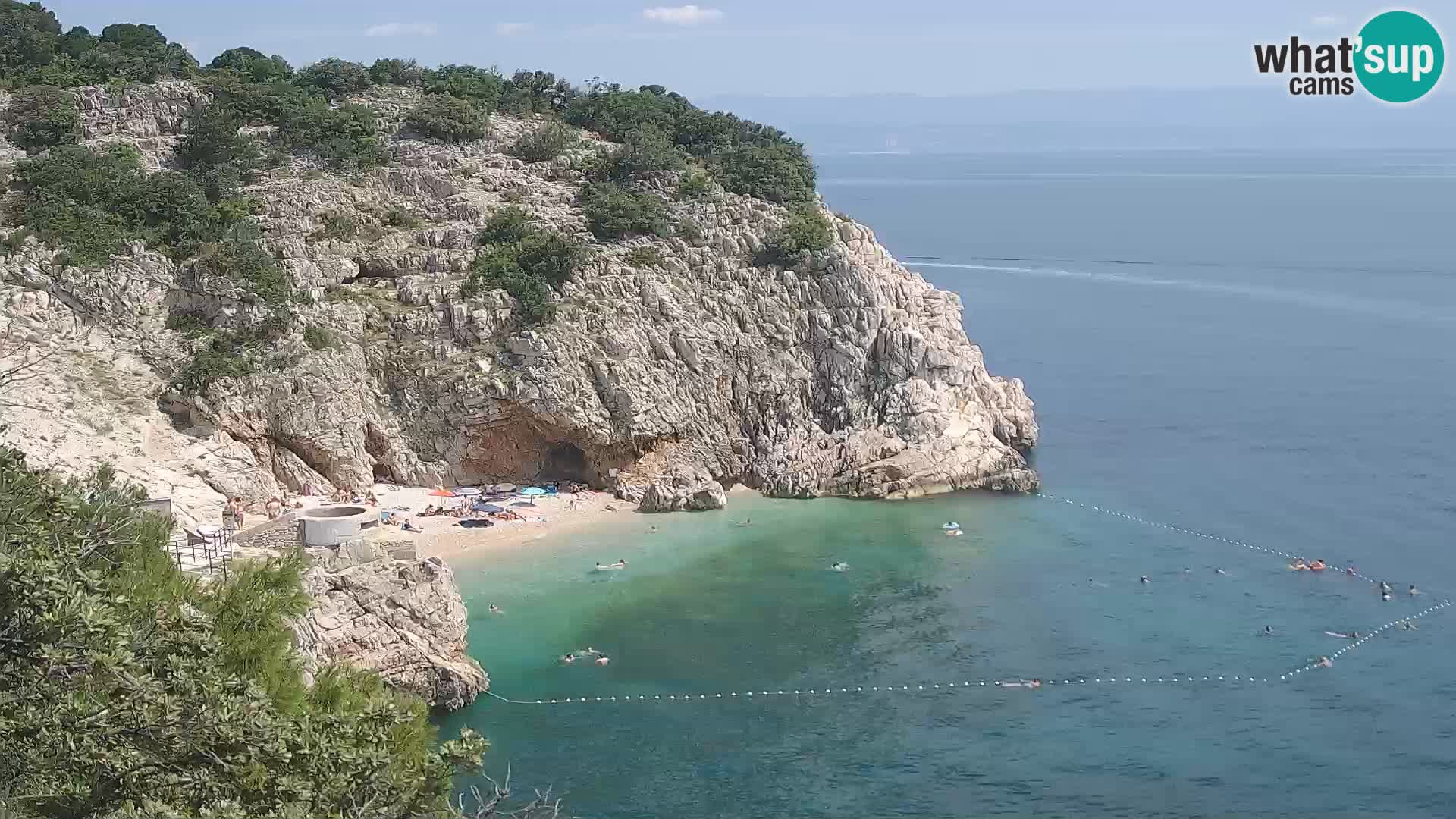 Webcam Brseč Strand – Mošćenička Draga – Kroatien