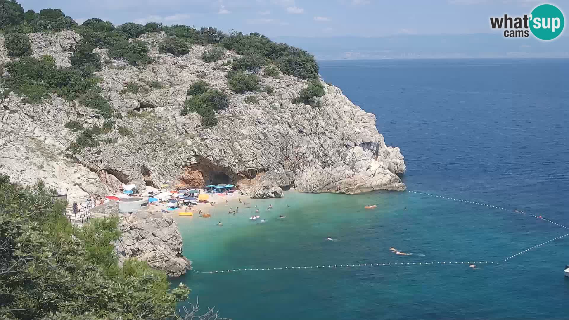 Webcam Brseč beach – Mošćenička Draga – Croatia