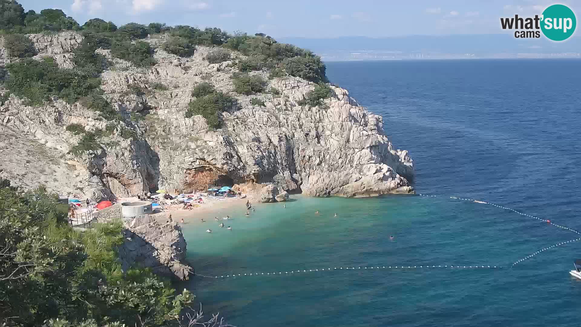 Webcam Brseč beach – Mošćenička Draga – Croatia