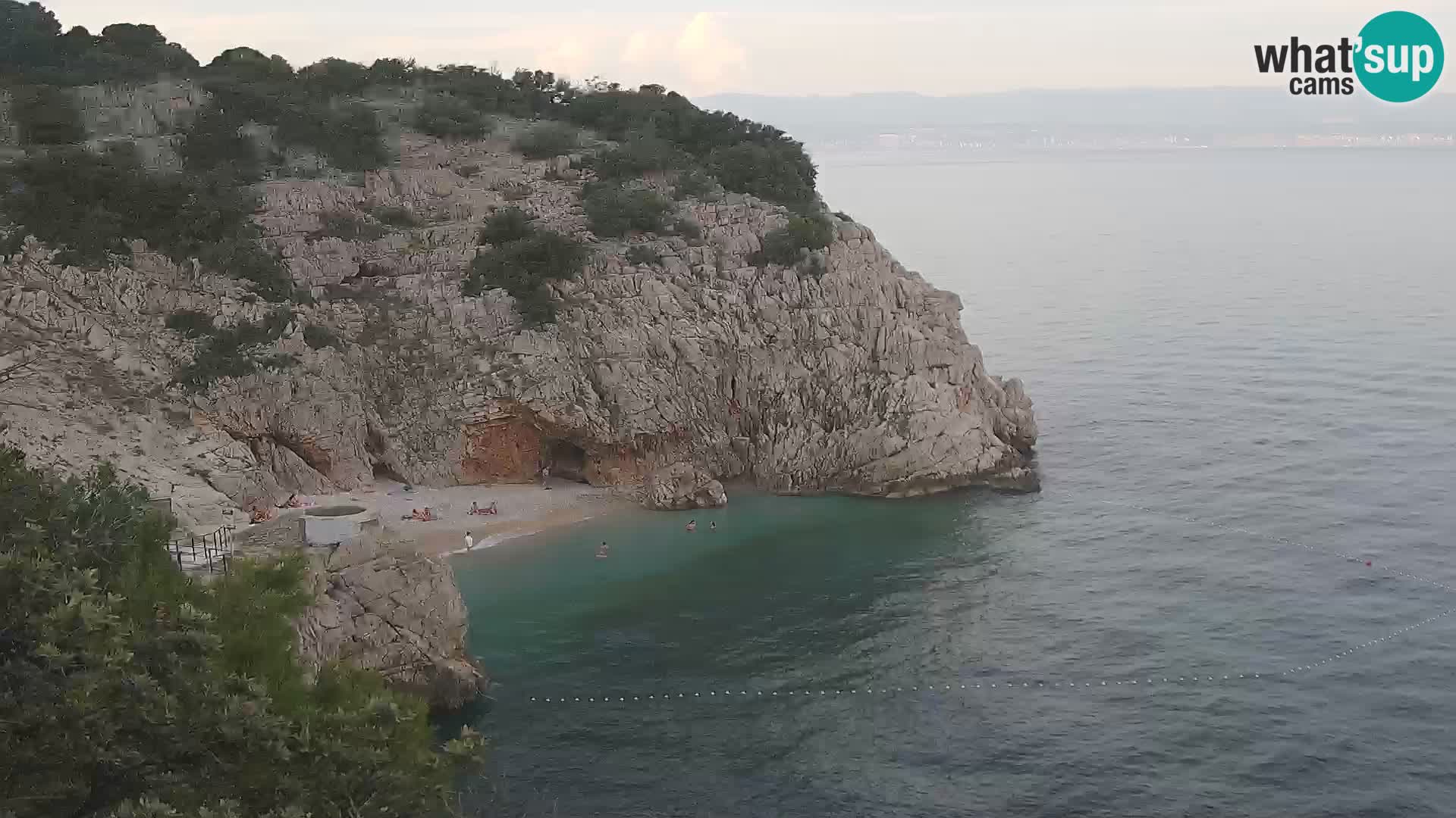 Web kamera plaže Brseč – Mošćenička Draga – Hrvatska