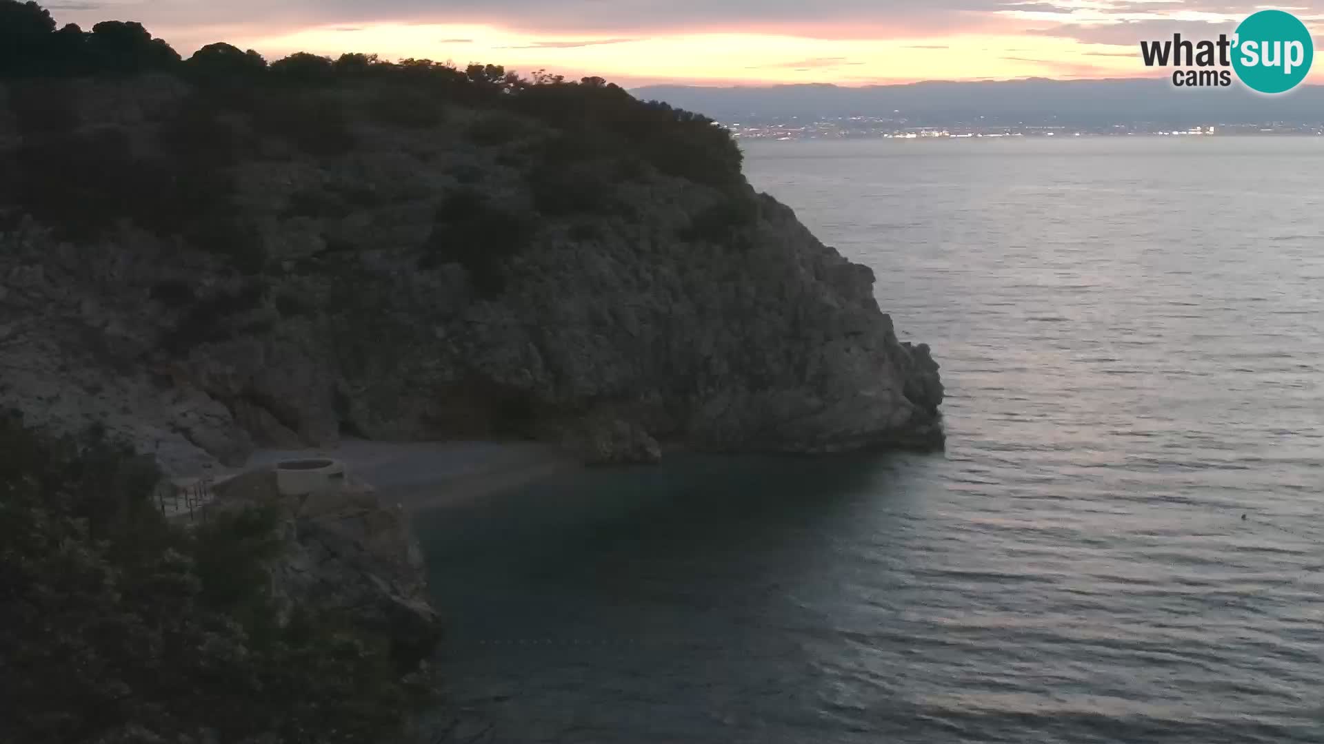 Webcam Brseč beach – Mošćenička Draga – Croatia
