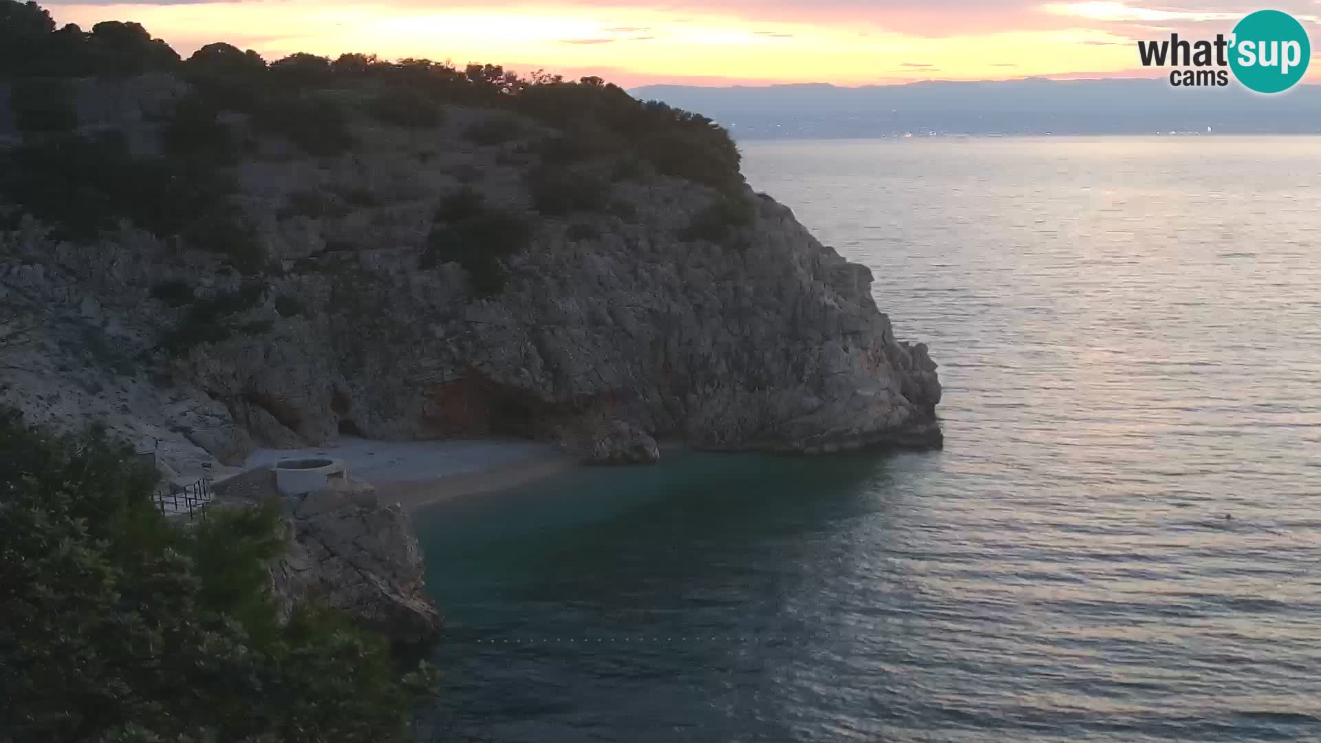 Webcam Bersezio spiaggia – Draga di Moschiena – Croazia