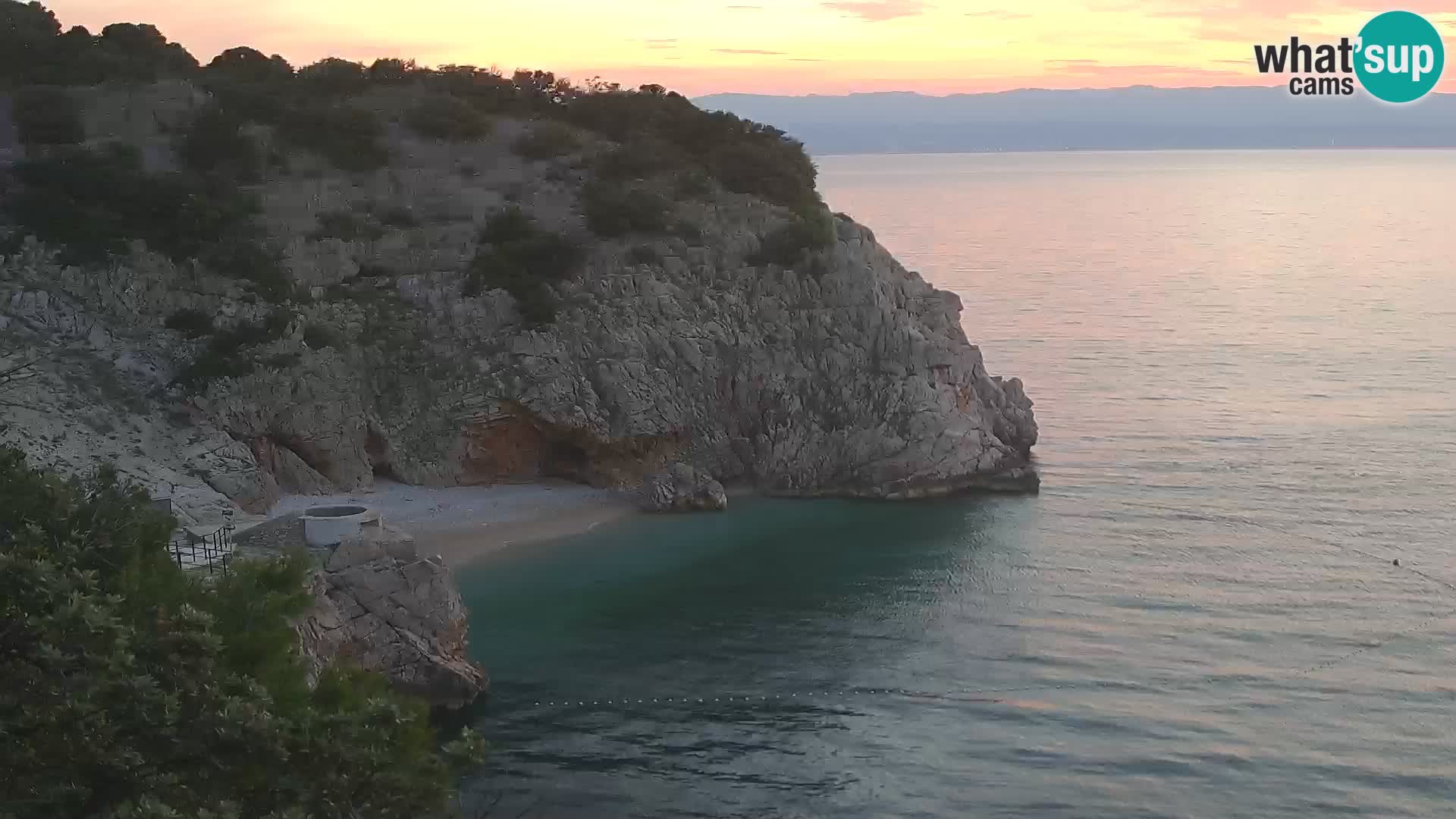 Webcam Brseč beach – Mošćenička Draga – Croatia