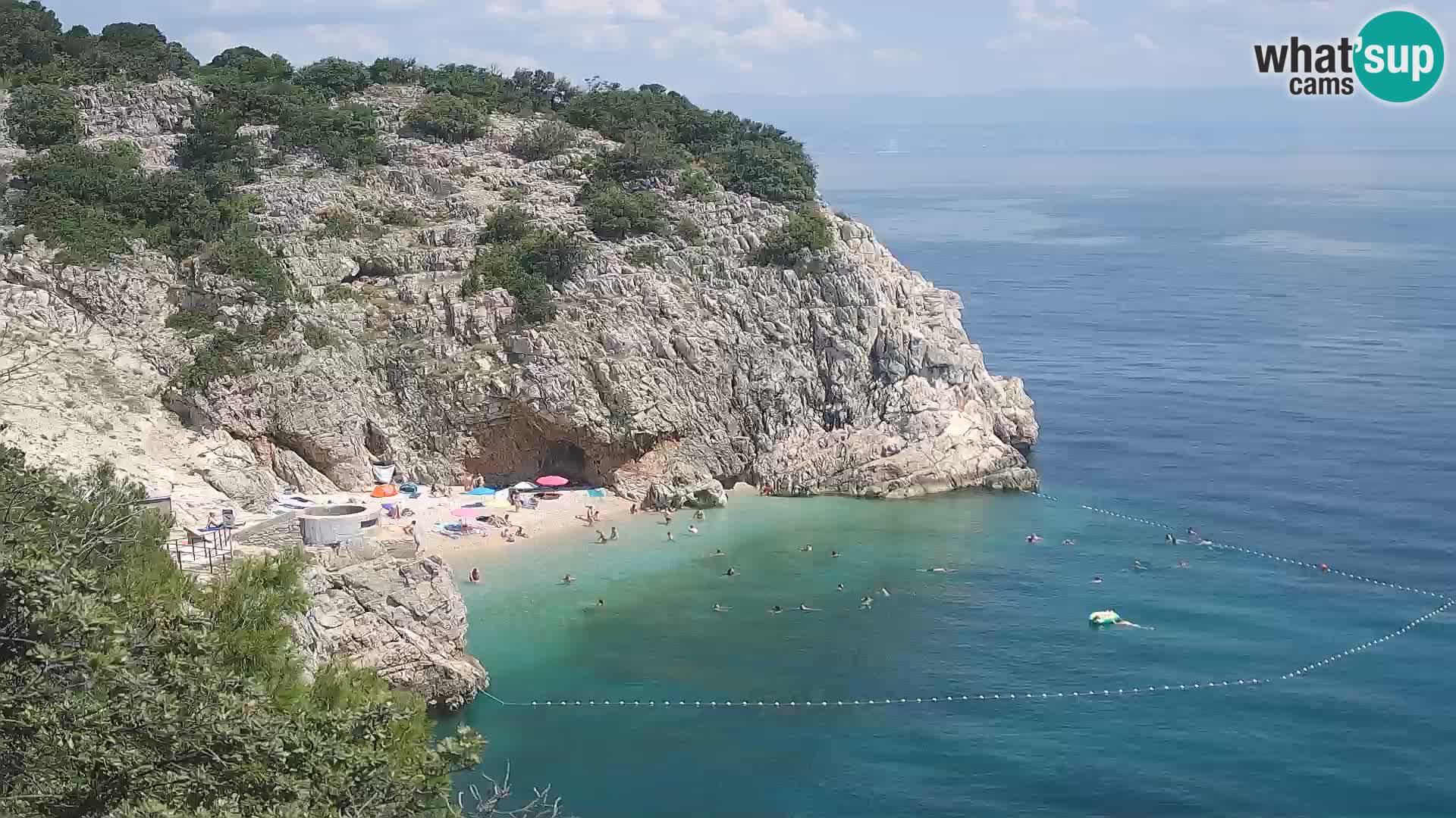 Webcam Brseč beach – Mošćenička Draga – Croatia