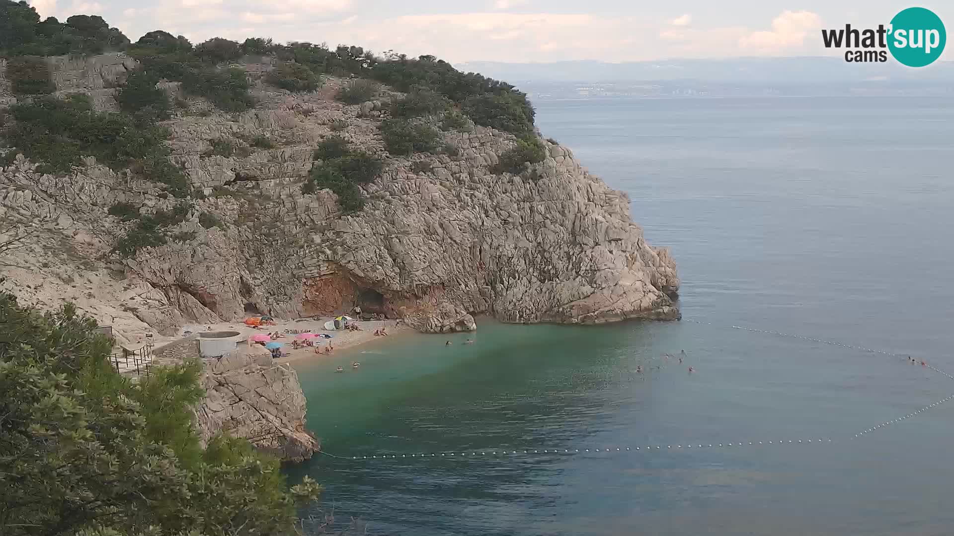 Web kamera plaže Brseč – Mošćenička Draga – Hrvatska