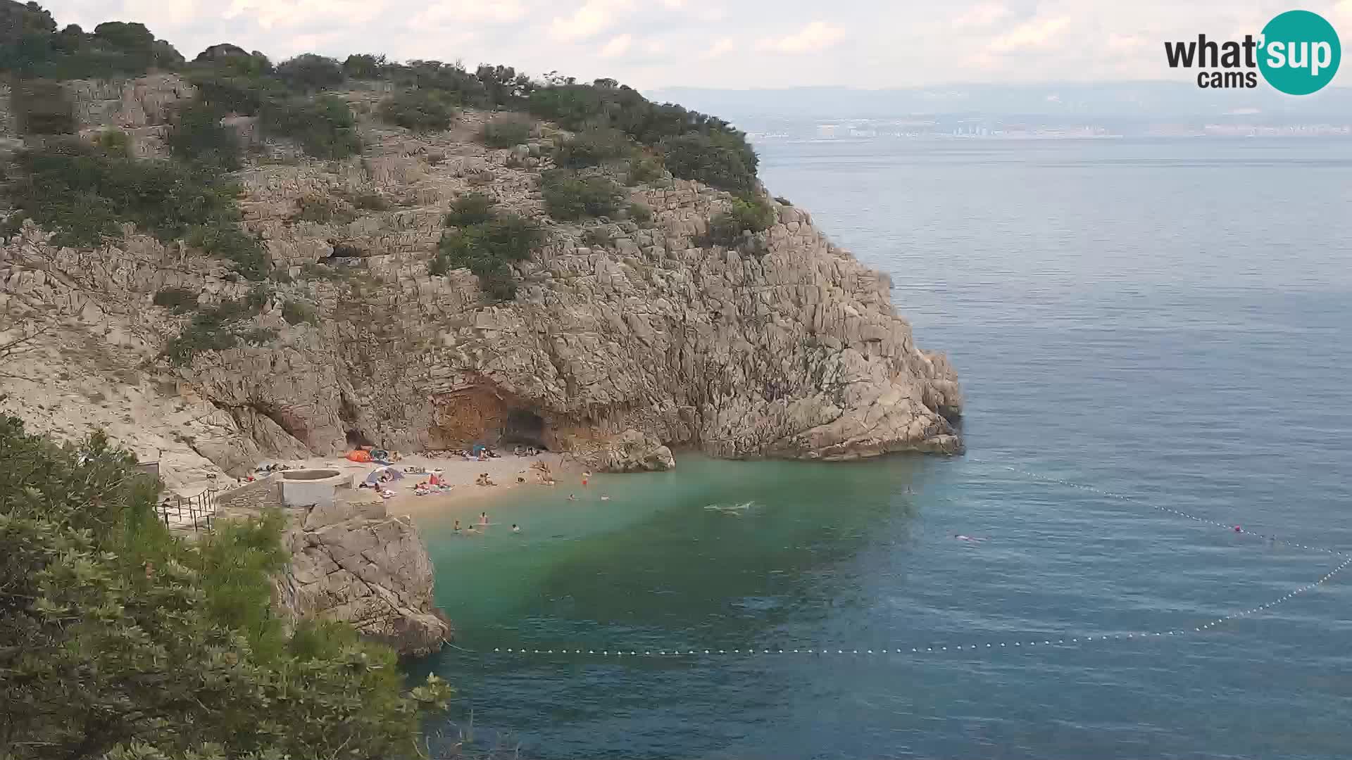 Web kamera plaže Brseč – Mošćenička Draga – Hrvatska