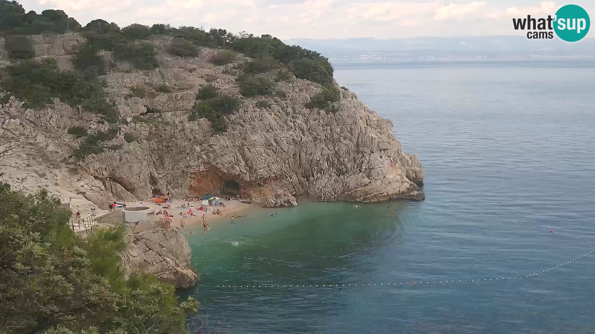 Web kamera plaže Brseč – Mošćenička Draga – Hrvatska