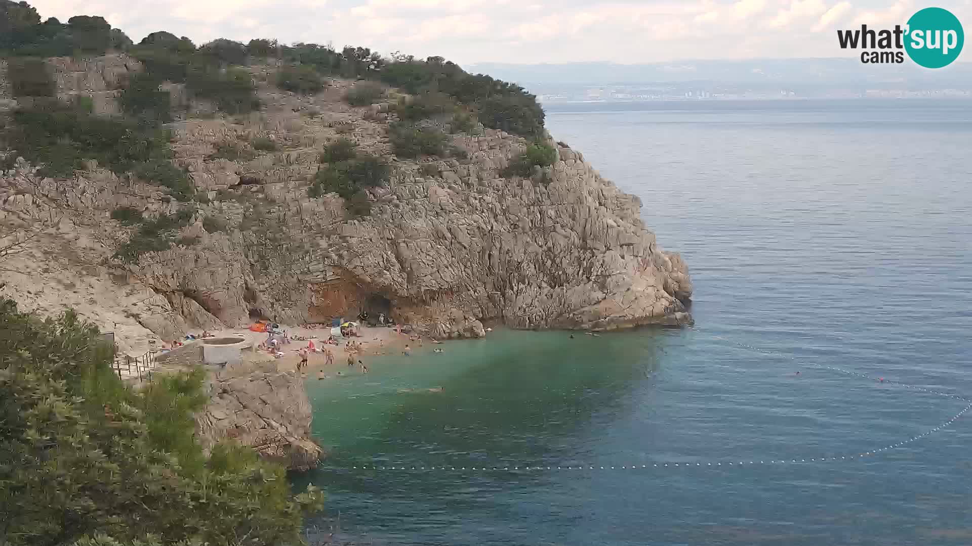 Web kamera plaže Brseč – Mošćenička Draga – Hrvatska