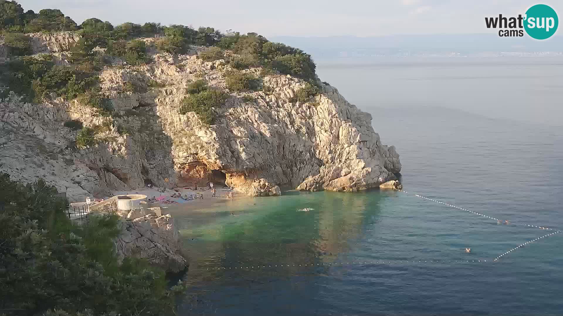 Web kamera plaže Brseč – Mošćenička Draga – Hrvatska
