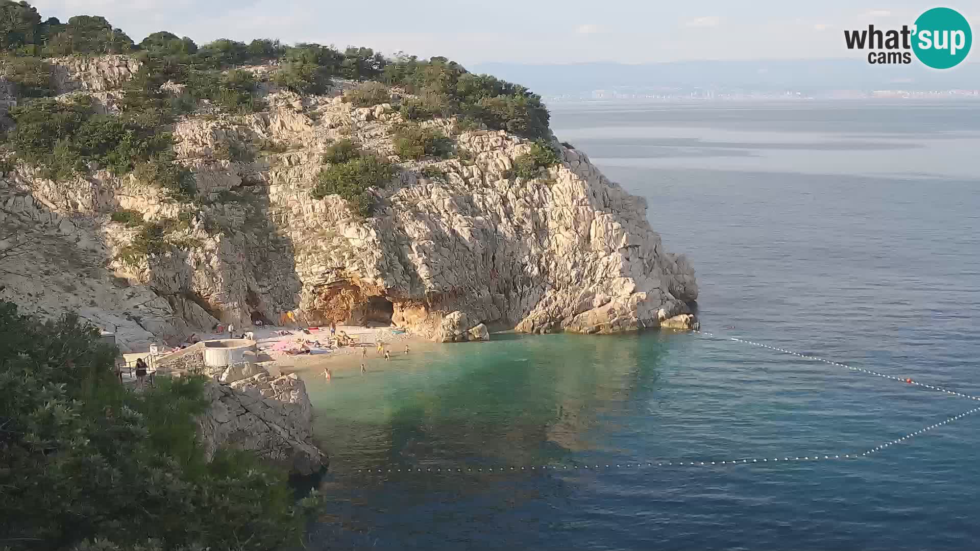 Web kamera plaže Brseč – Mošćenička Draga – Hrvatska