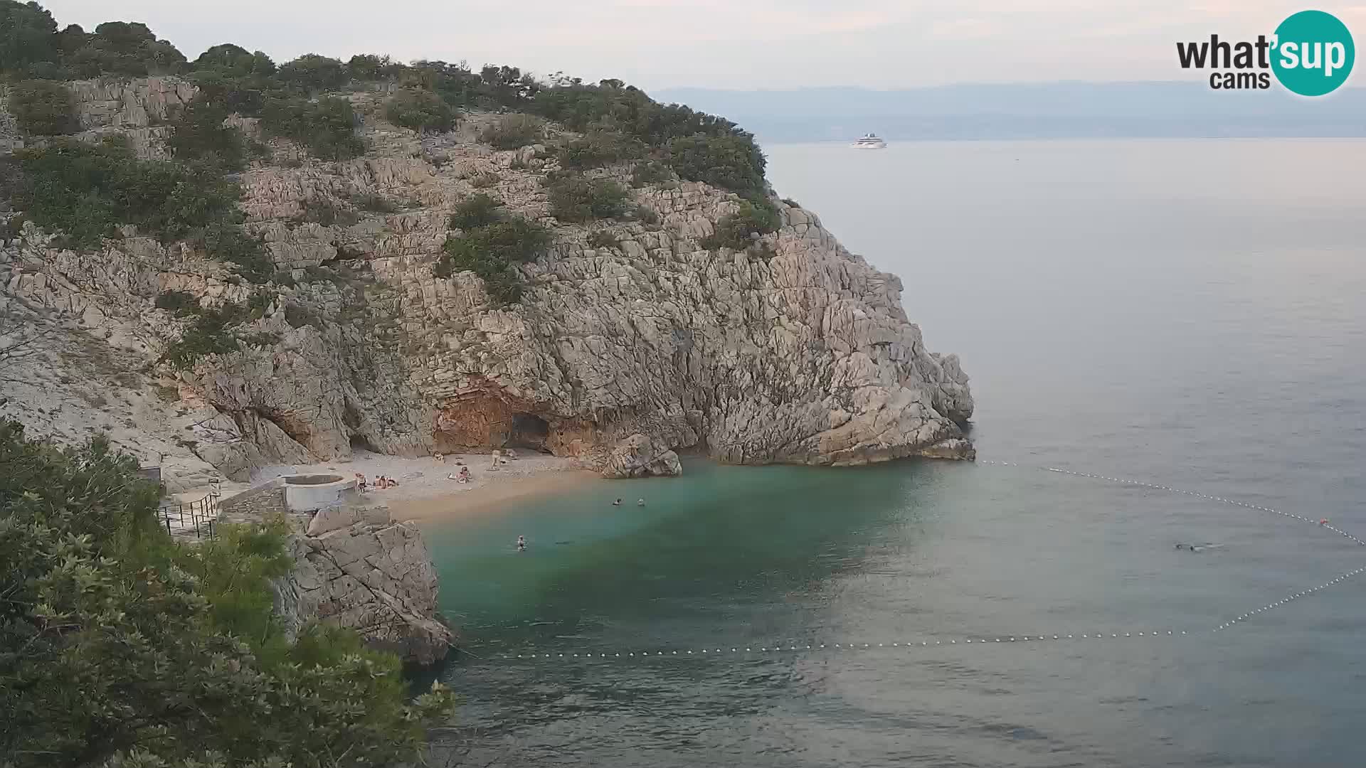 Webcam Brseč beach – Mošćenička Draga – Croatia