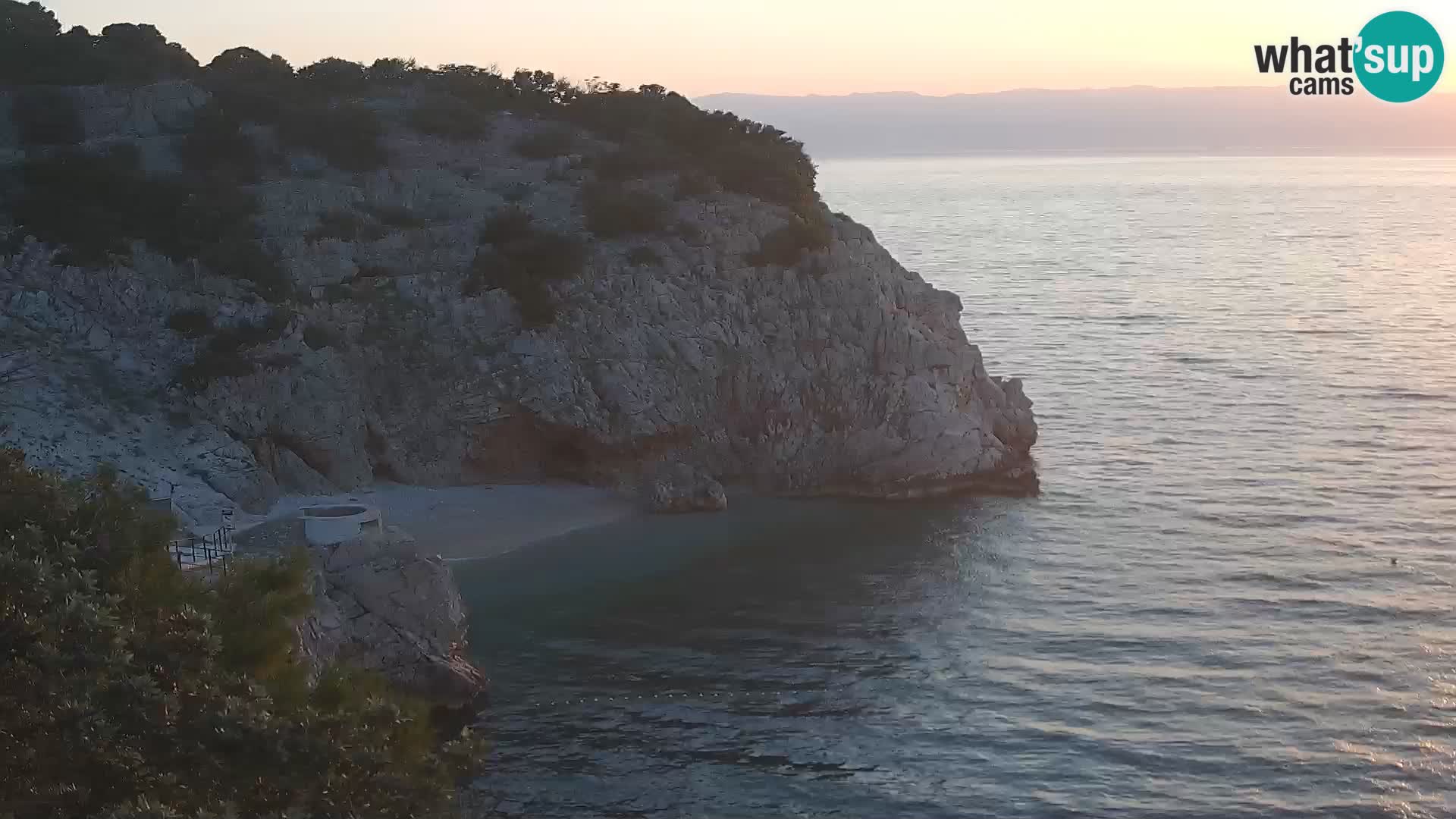 Webcam Bersezio spiaggia – Draga di Moschiena – Croazia