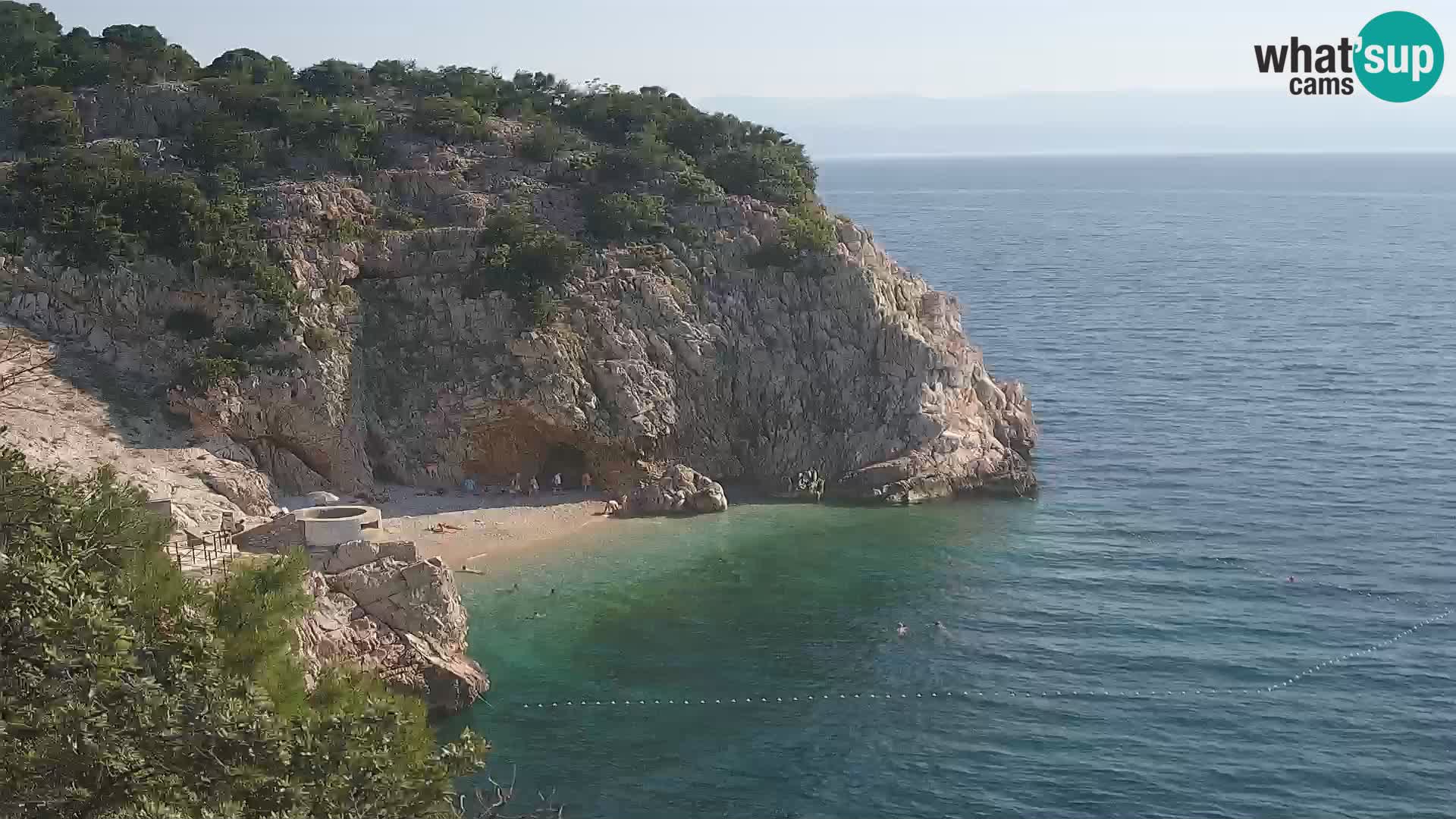 Webcam Brseč beach – Mošćenička Draga – Croatia