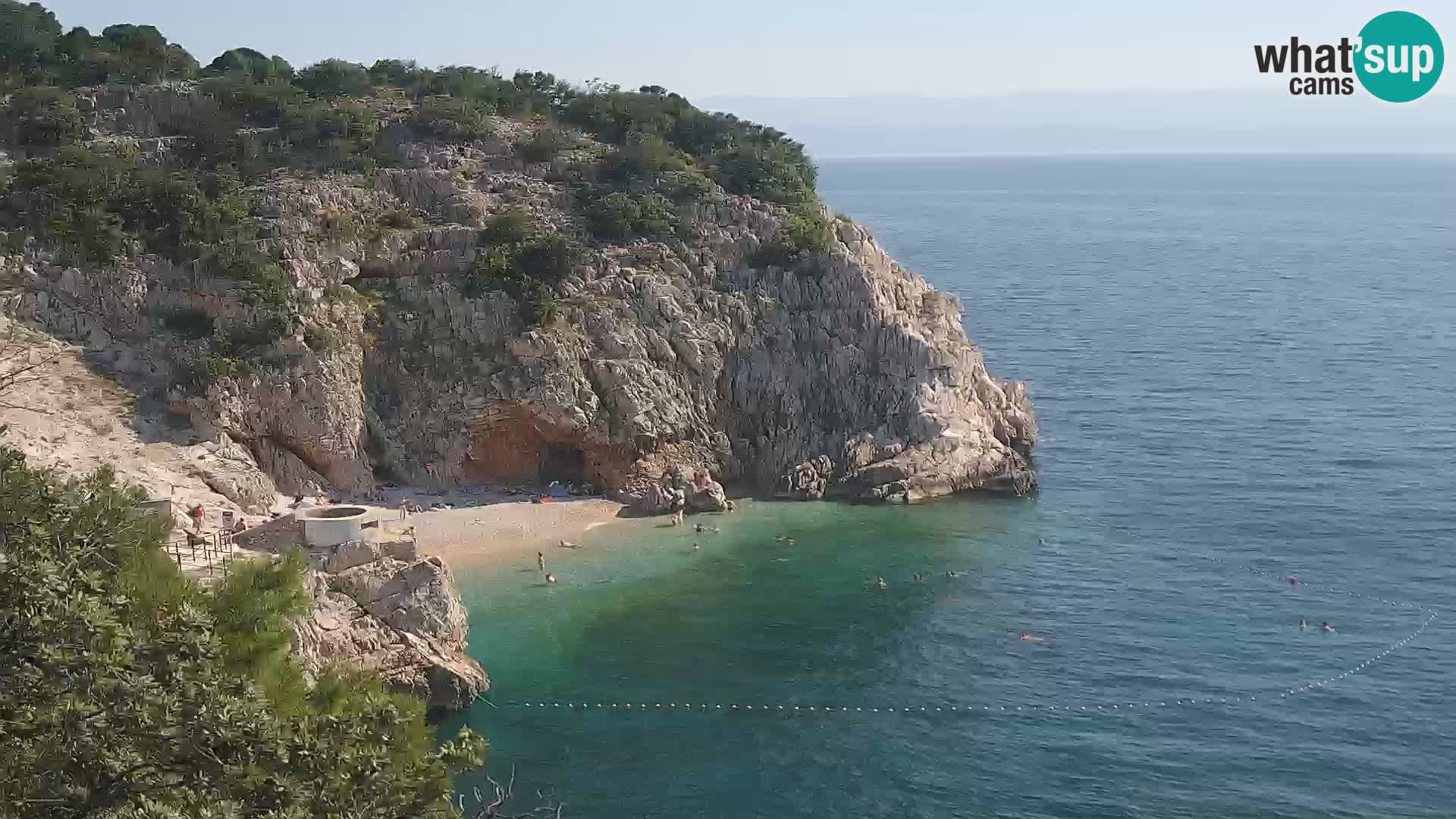 Webcam Brseč beach – Mošćenička Draga – Croatia