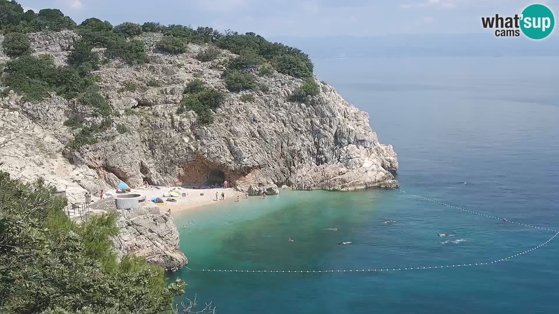 Webcam Bersezio spiaggia – Draga di Moschiena – Croazia
