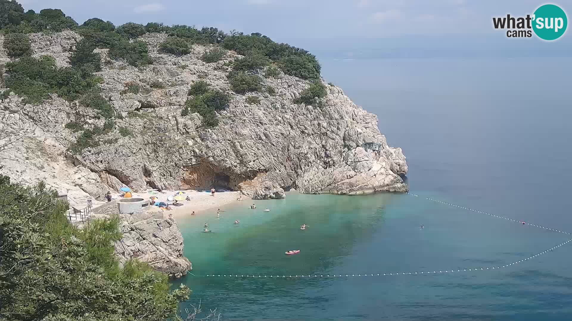 Webcam Bersezio spiaggia – Draga di Moschiena – Croazia