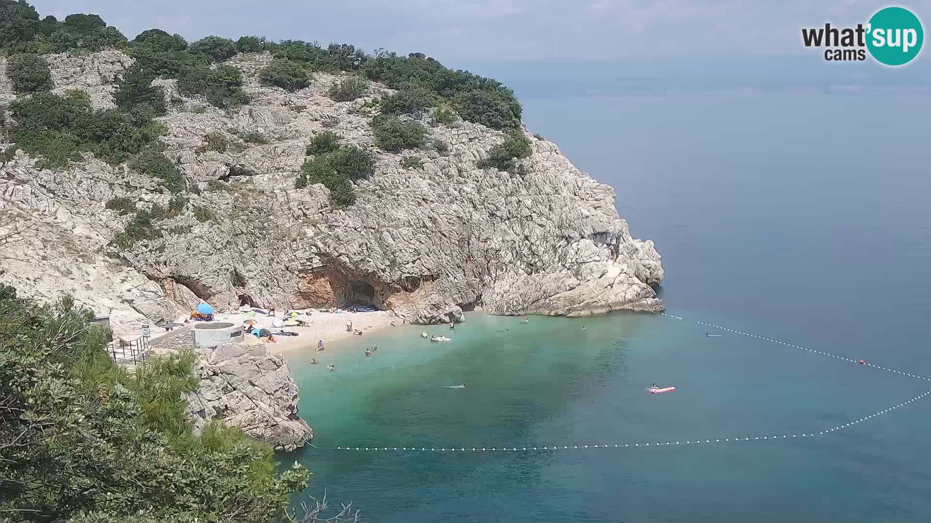Web kamera plaže Brseč – Mošćenička Draga – Hrvatska