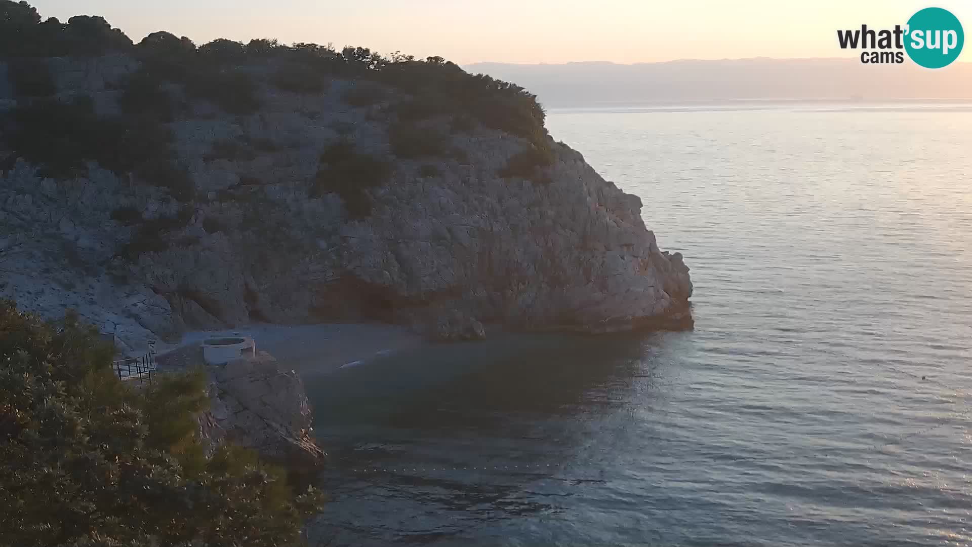 Webcam Bersezio spiaggia – Draga di Moschiena – Croazia