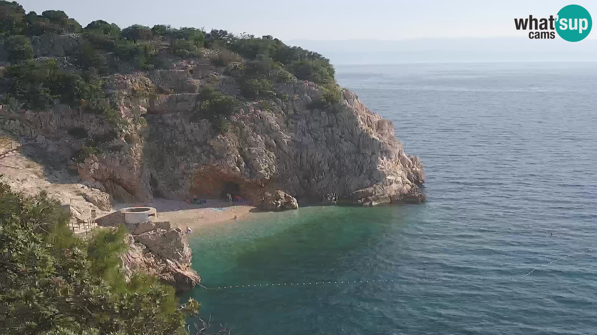 Web kamera plaže Brseč – Mošćenička Draga – Hrvatska