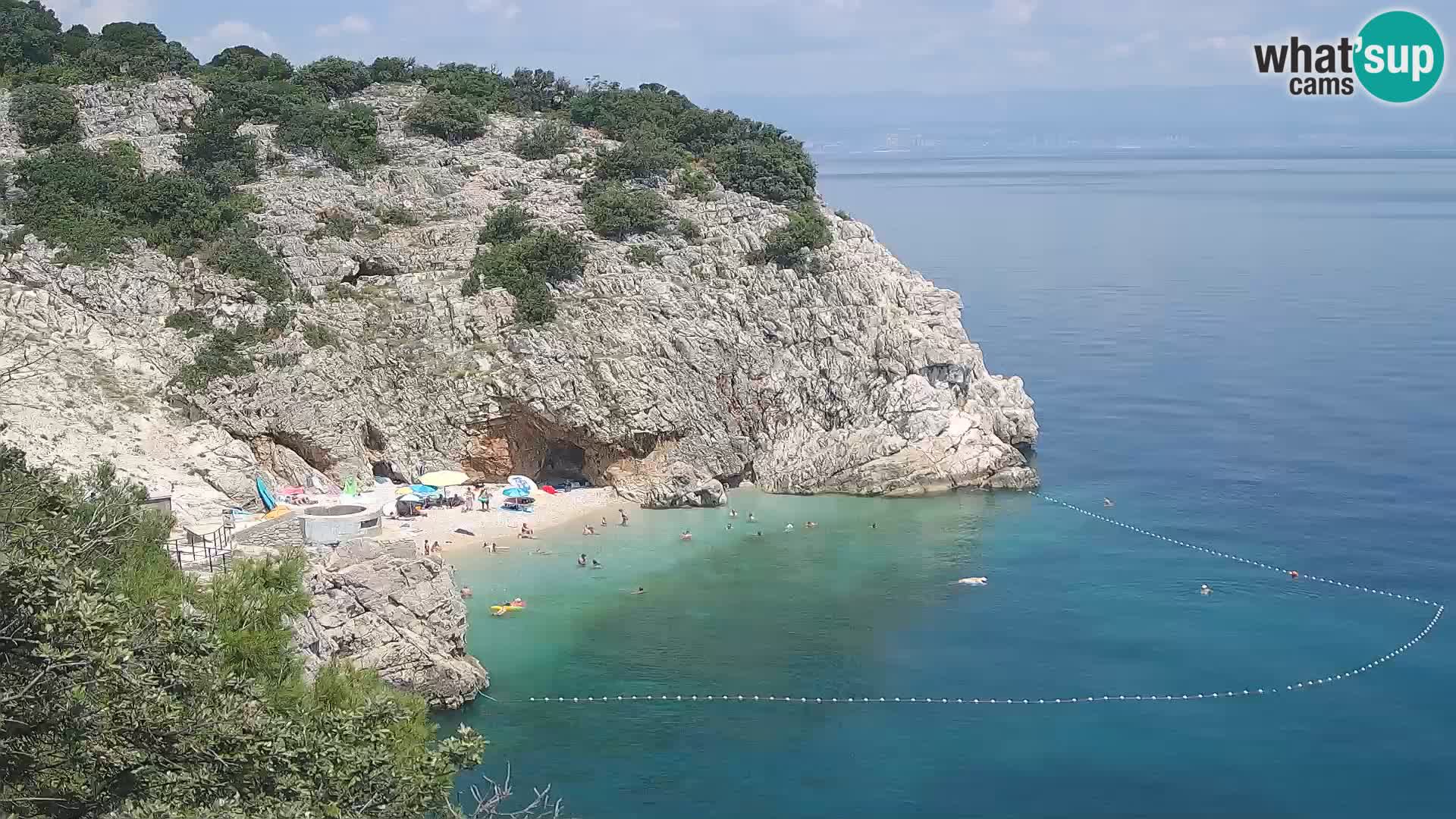 Web kamera plaže Brseč – Mošćenička Draga – Hrvatska