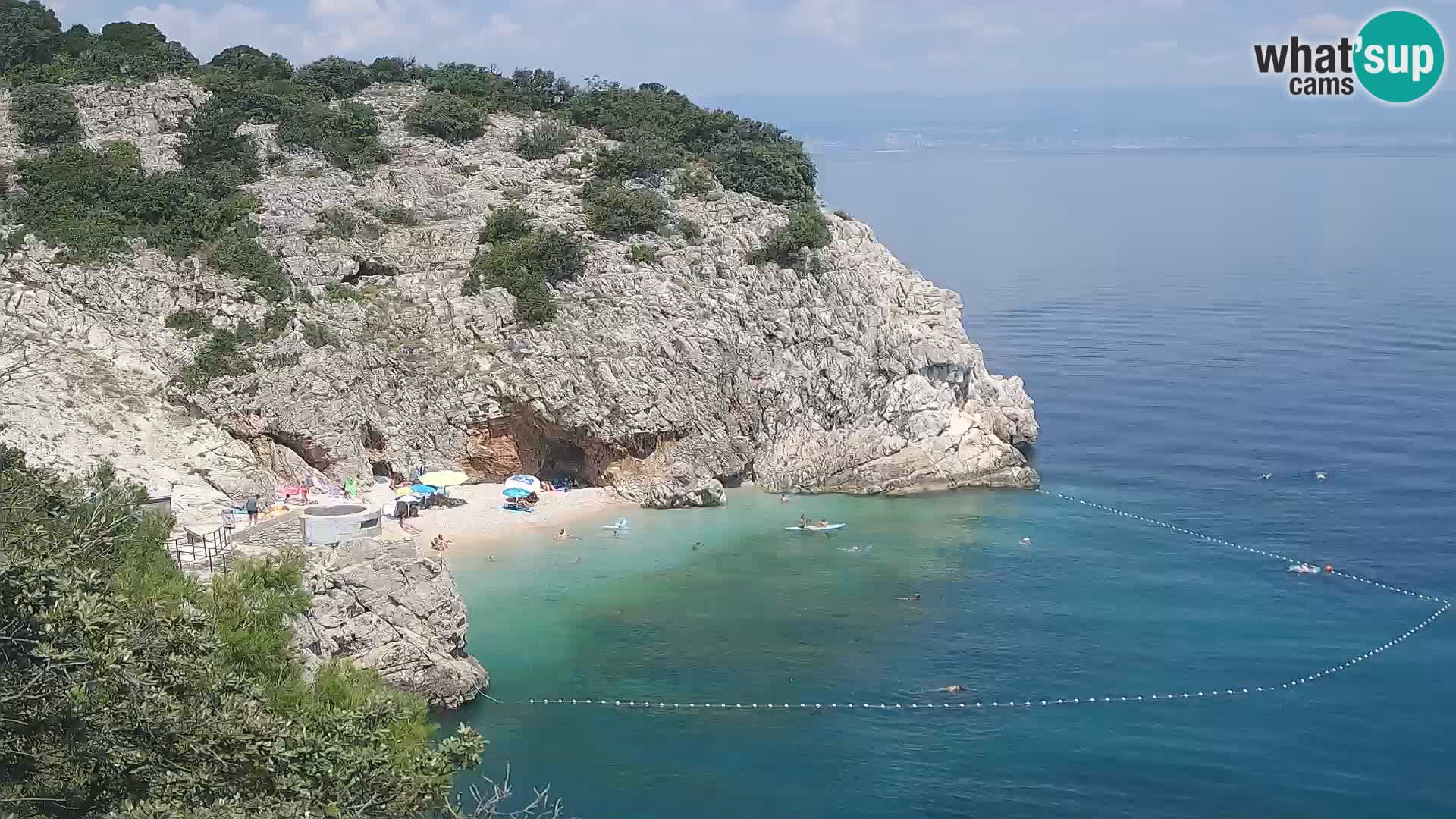 Webcam Brseč beach – Mošćenička Draga – Croatia