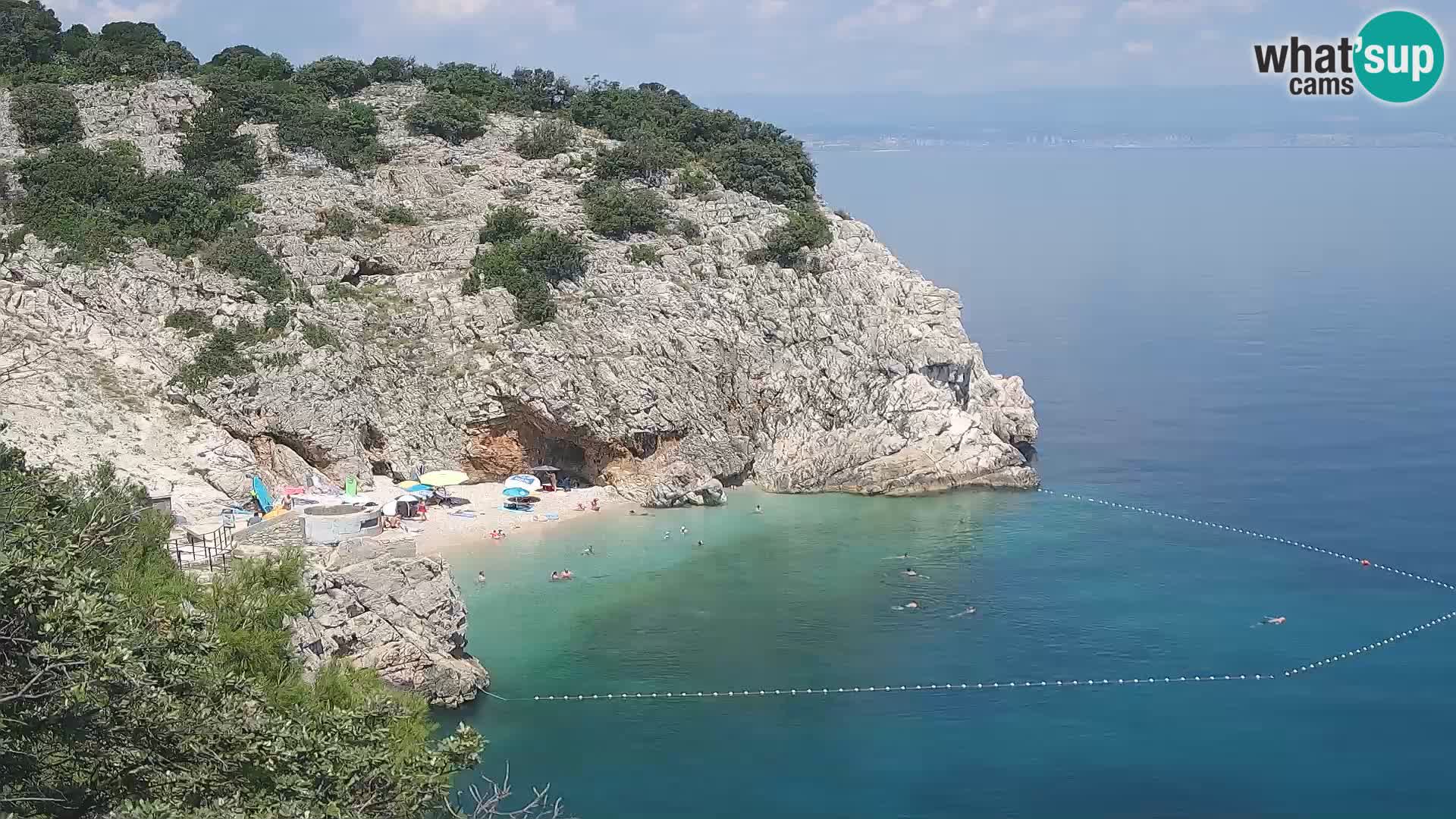 Webcam Bersezio spiaggia – Draga di Moschiena – Croazia