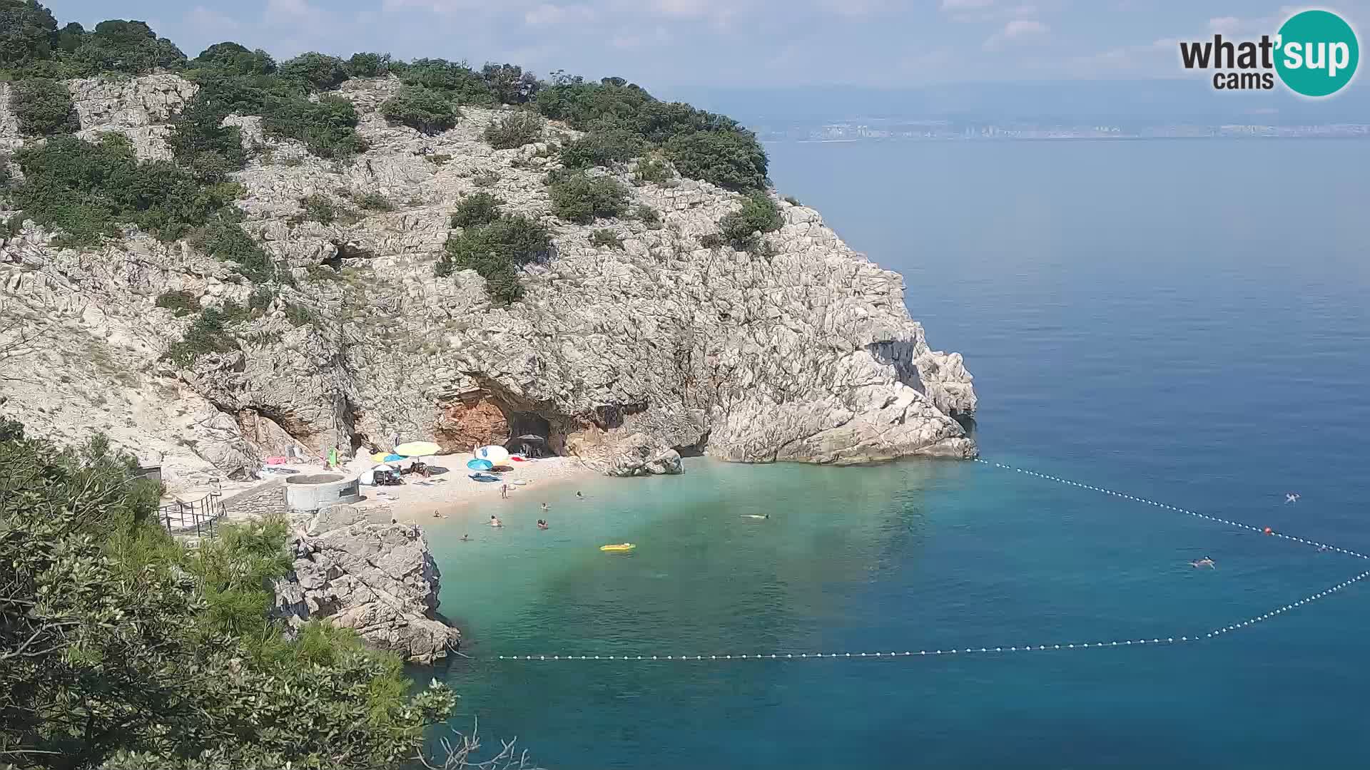 Web kamera plaže Brseč – Mošćenička Draga – Hrvatska
