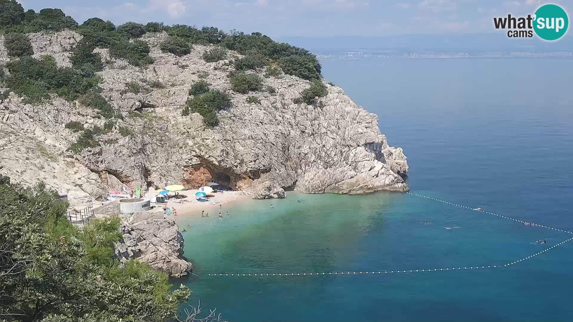 Web kamera plaže Brseč – Mošćenička Draga – Hrvatska