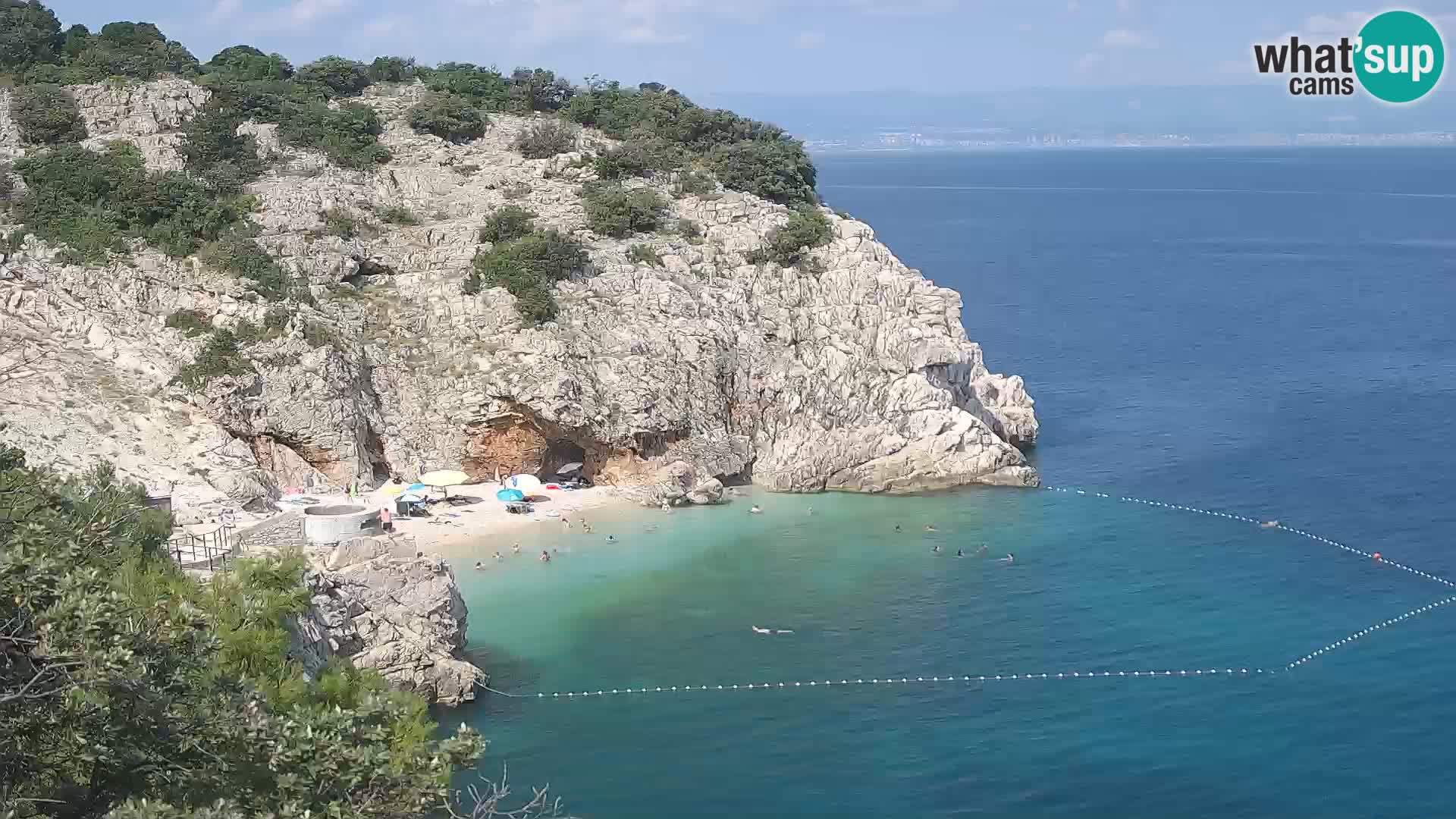 Webcam Brseč beach – Mošćenička Draga – Croatia