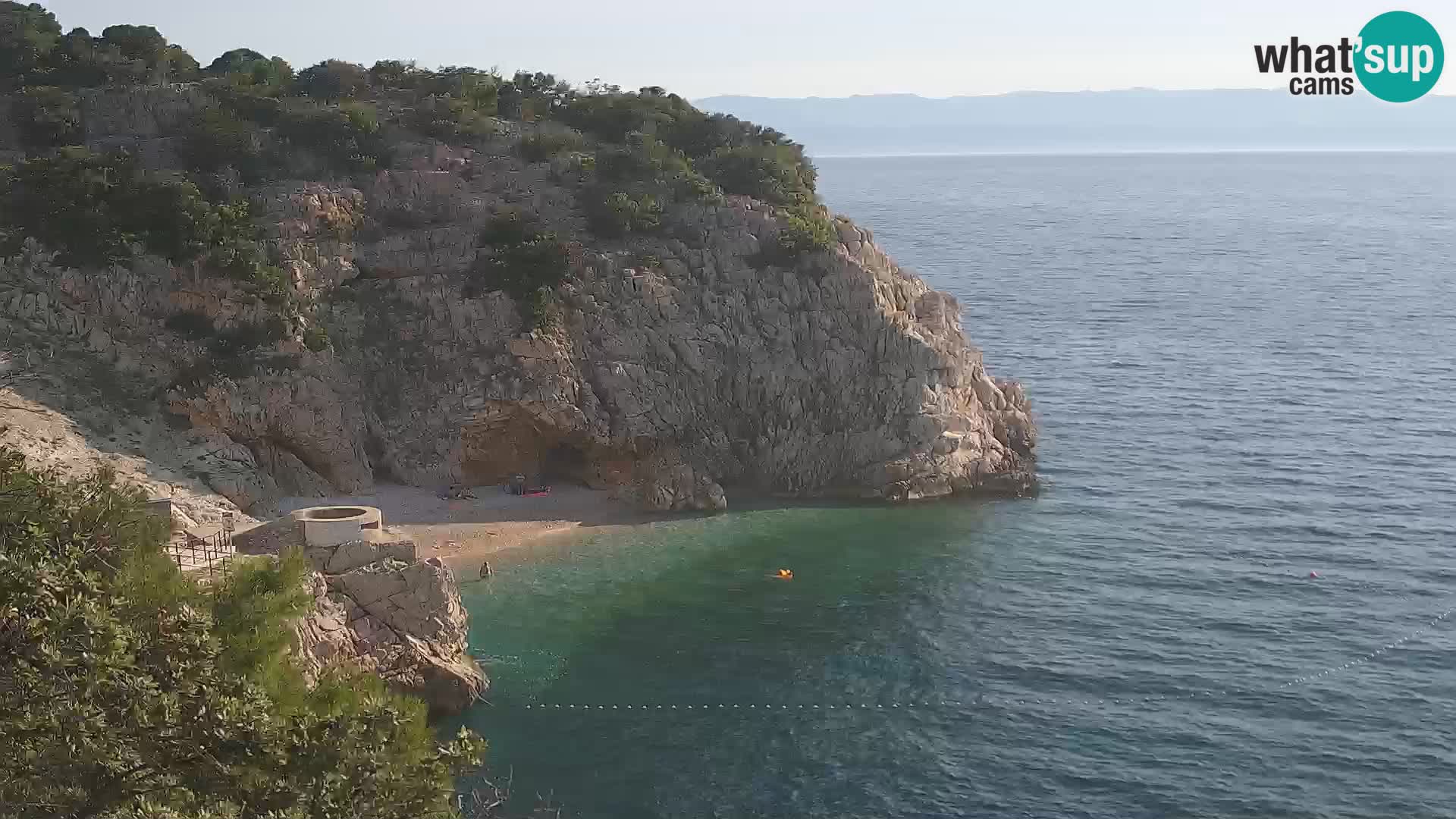 Webcam Bersezio spiaggia – Draga di Moschiena – Croazia