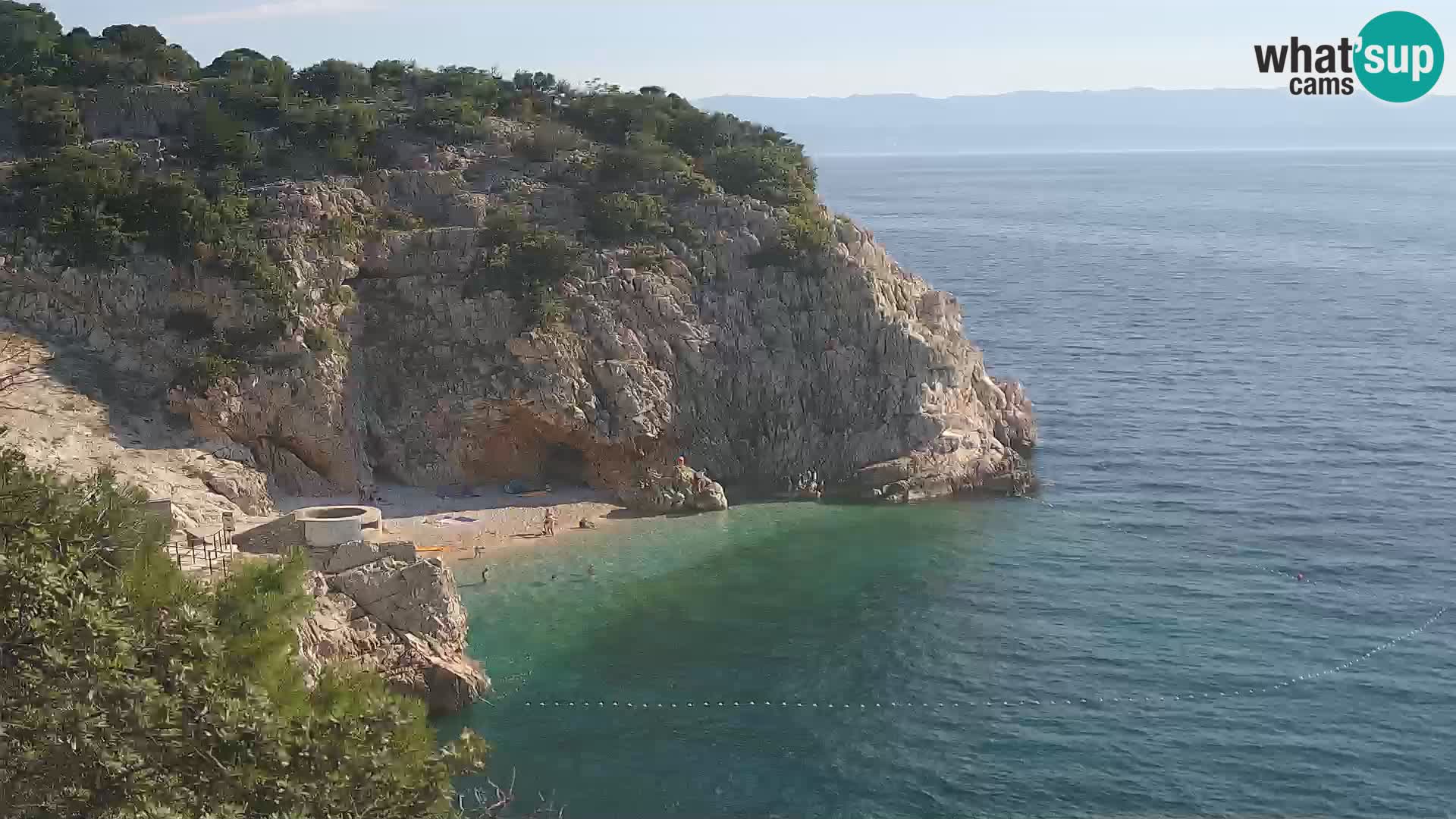 Web kamera plaže Brseč – Mošćenička Draga – Hrvatska