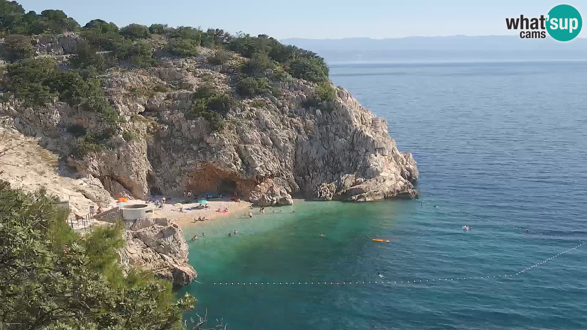 Webcam Brseč beach – Mošćenička Draga – Croatia
