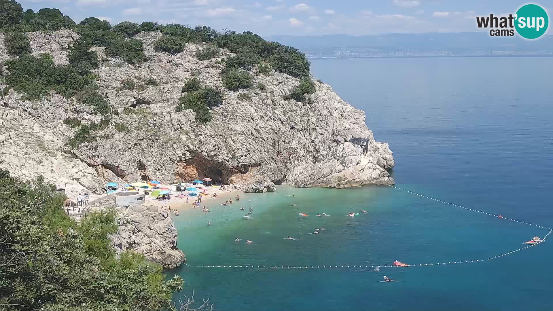 Webcam Brseč beach – Mošćenička Draga – Croatia
